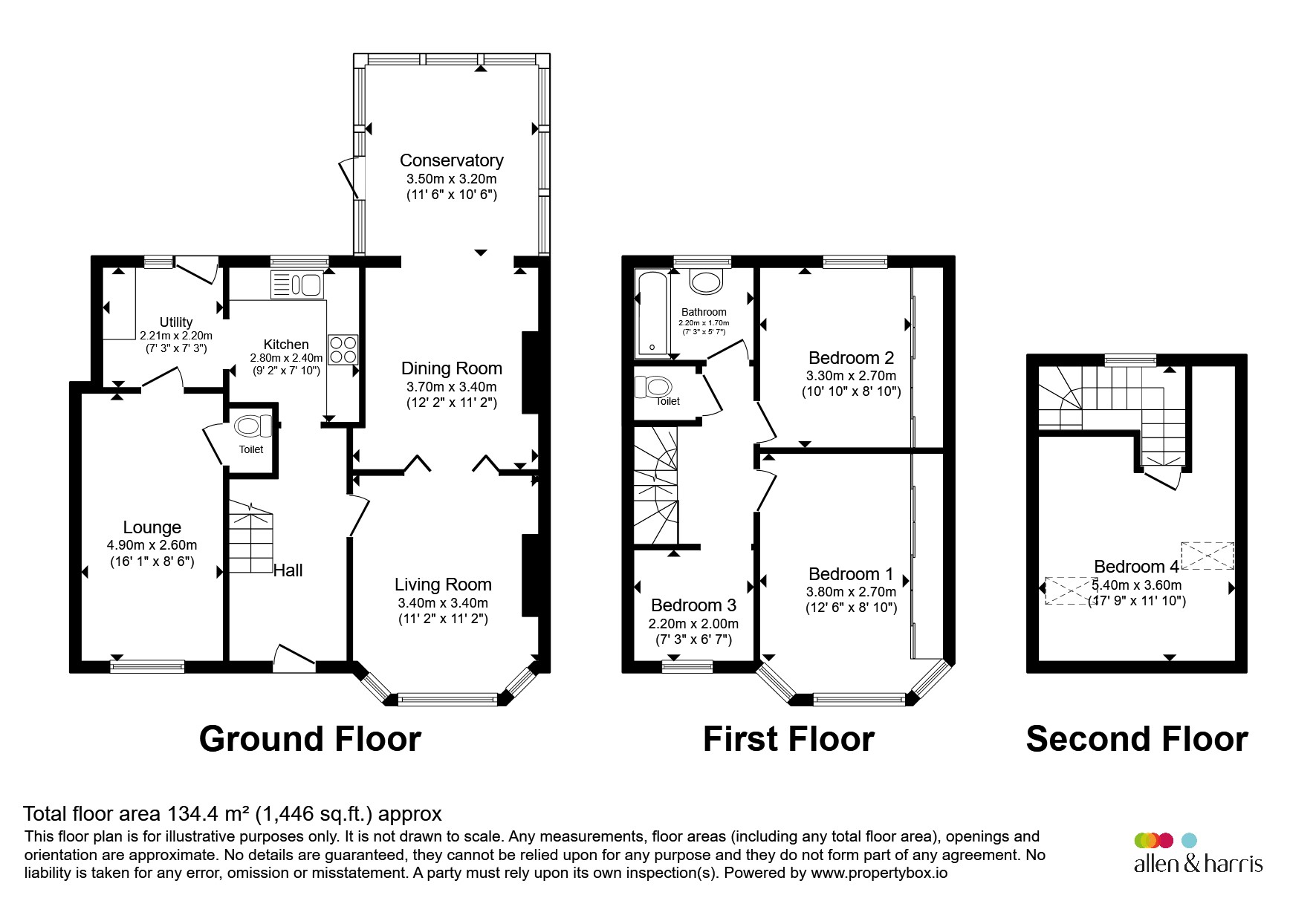 2, Court Road, Cardiff floorplan