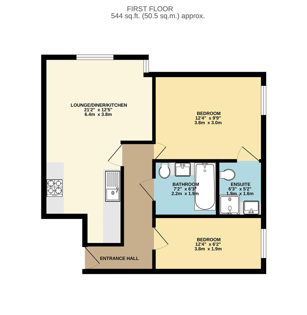 Flat 9, Runnel Court, Spring Place, Barking floorplan