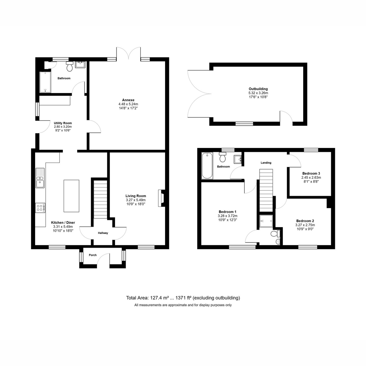 12, Fox Grove, Huntingdon floorplan