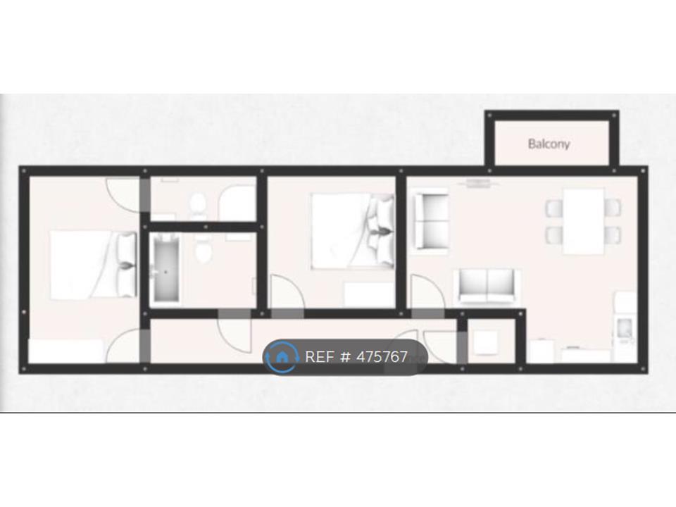 2 Bedrooms Flat to rent in Number One, Media City Uk, Salford M50