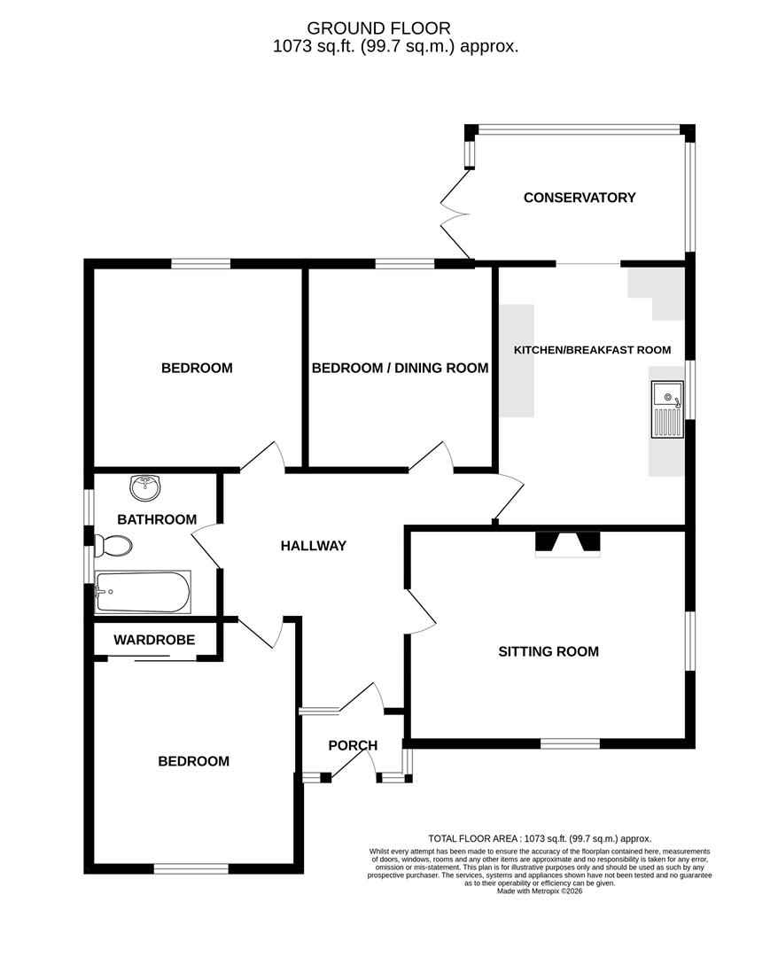 7, Grange Road, Saltford floorplan
