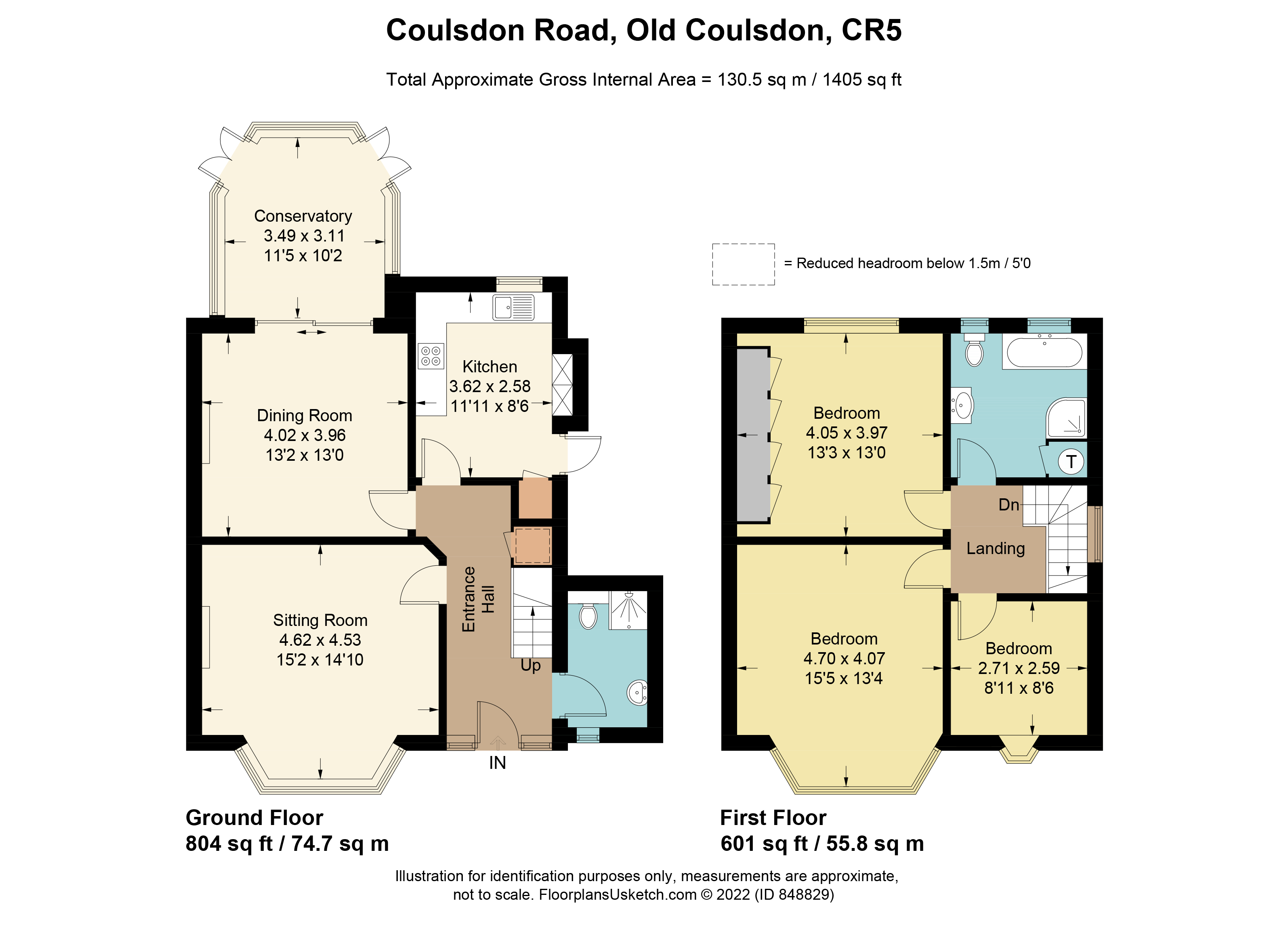 Coulsdon Road, Old Coulsdon, Coulsdon CR5, 3 bedroom detached house for