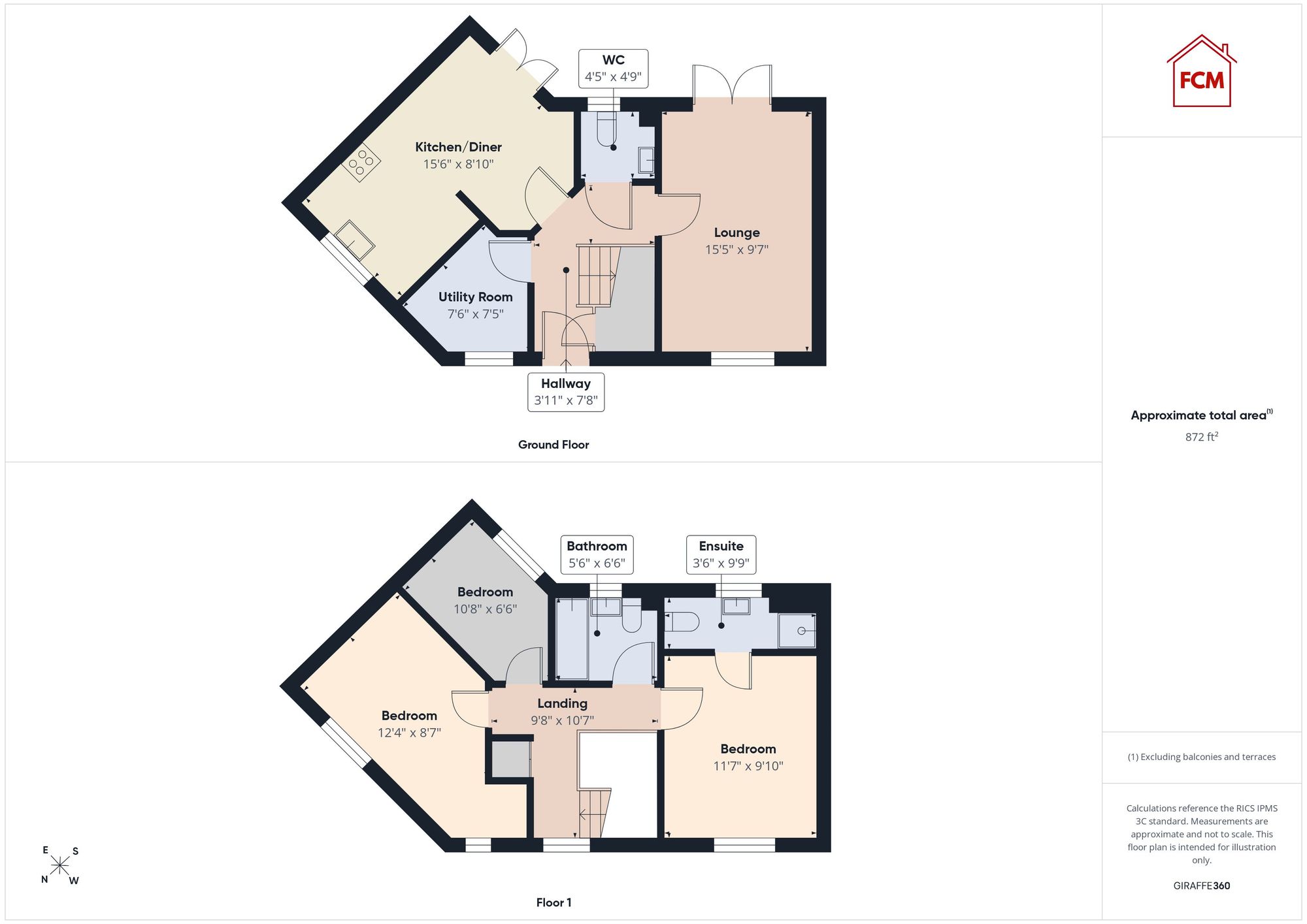 5 Hartside Court, Workington floorplan