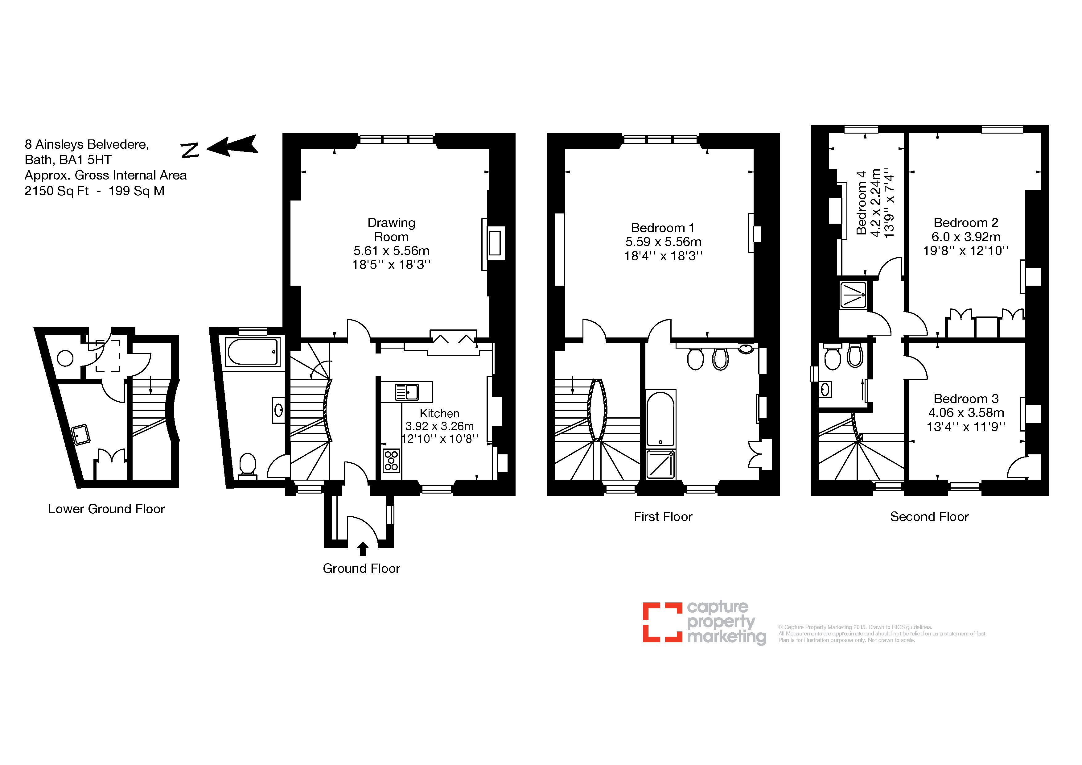 4 Bedrooms Terraced house to rent in Ainslie`S Belvedere, Bath BA1