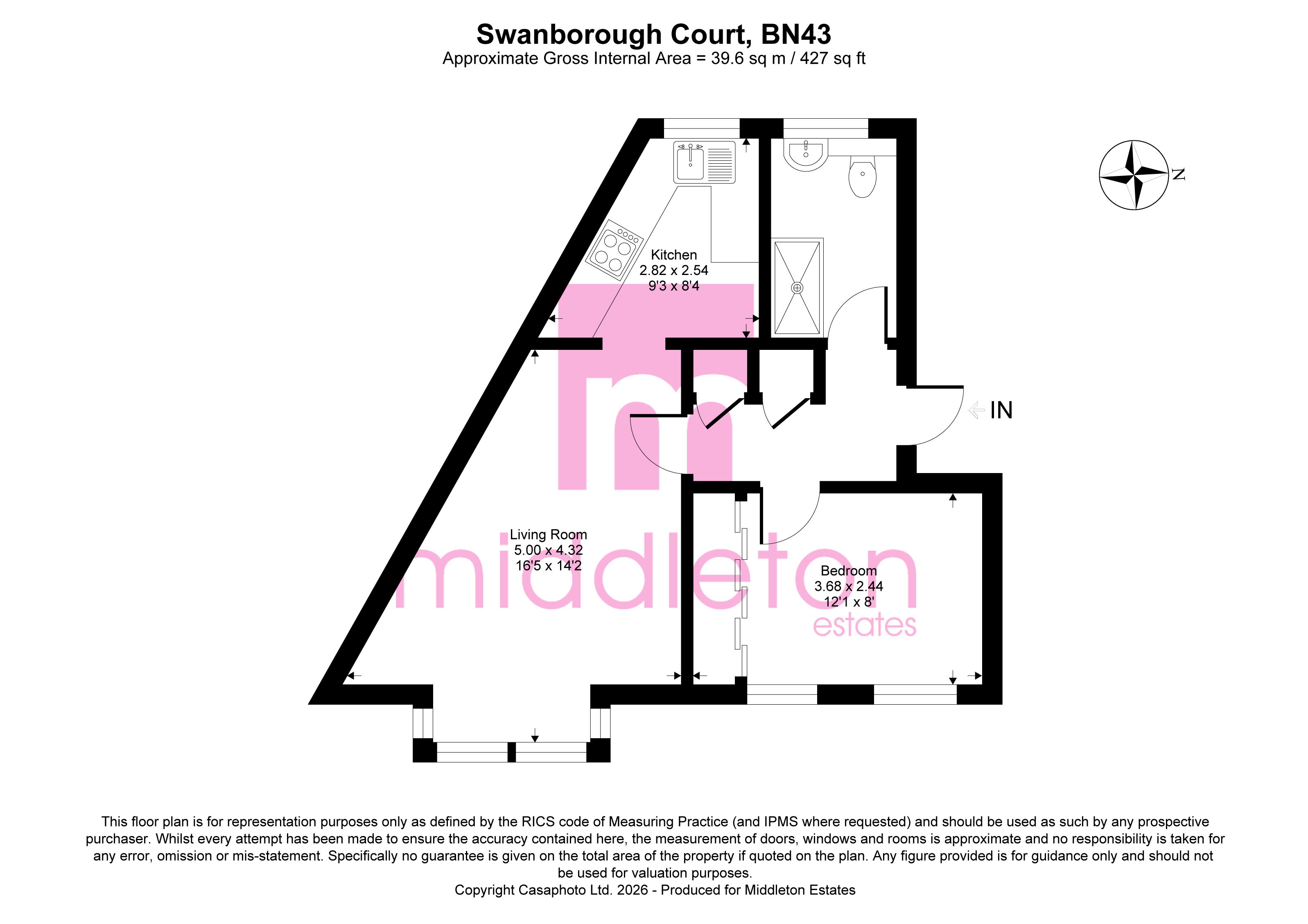 13, Swanborough Court, Shoreham floorplan