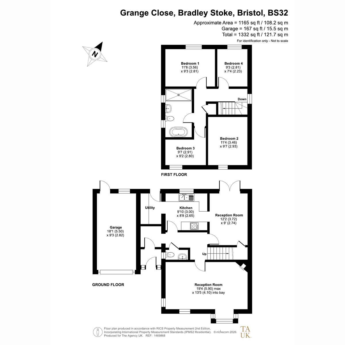 7, Grange Close, Bristol floorplan