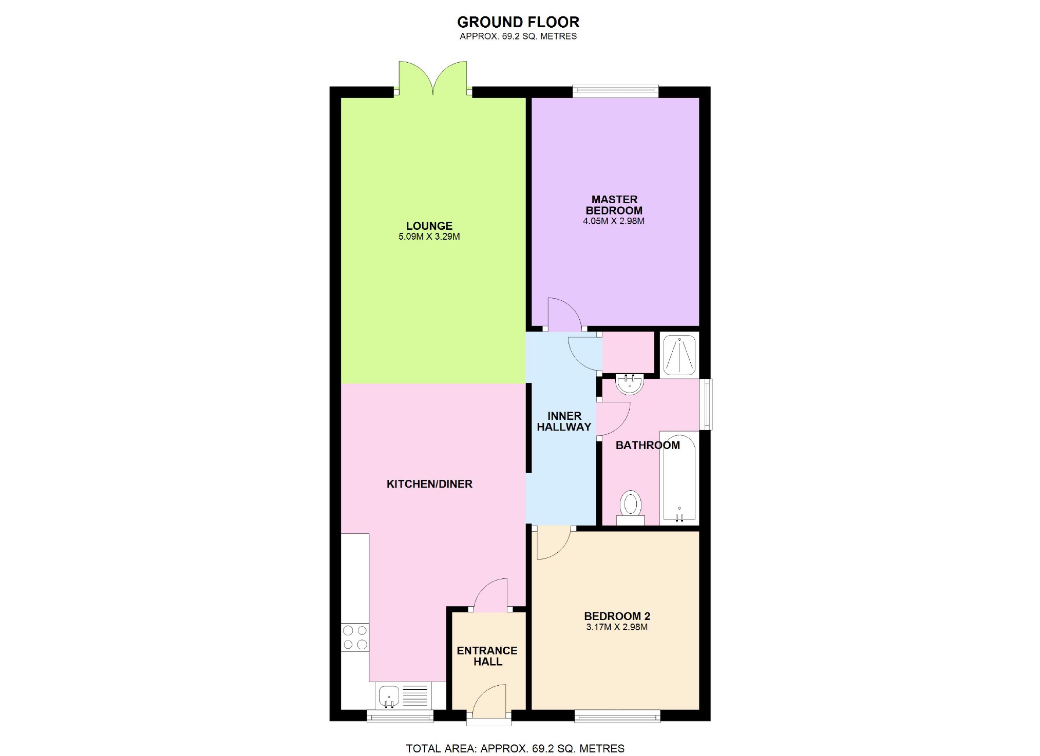 2 Bedrooms Semi-detached bungalow for sale in Bramley Way, Misterton, South Yorkshire DN10