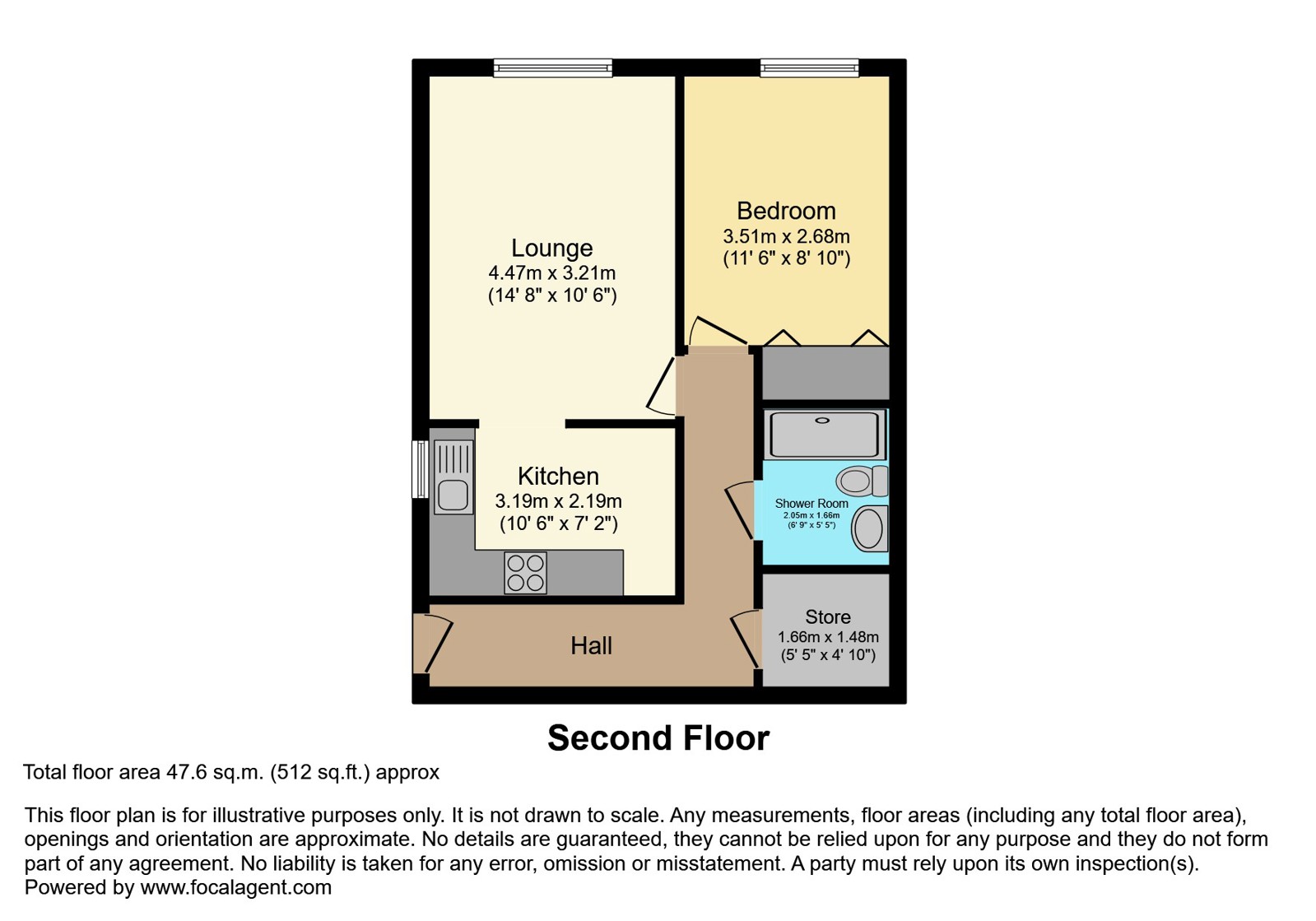 34, Homeshire House, Alsager floorplan