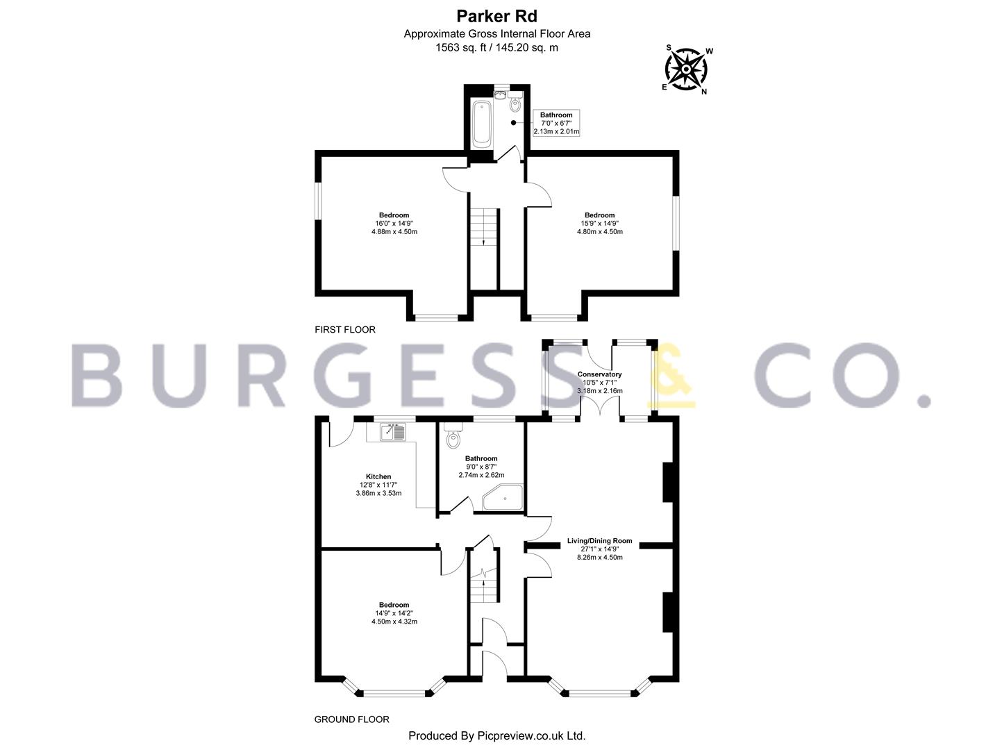 74, Parker Road, Hastings floorplan