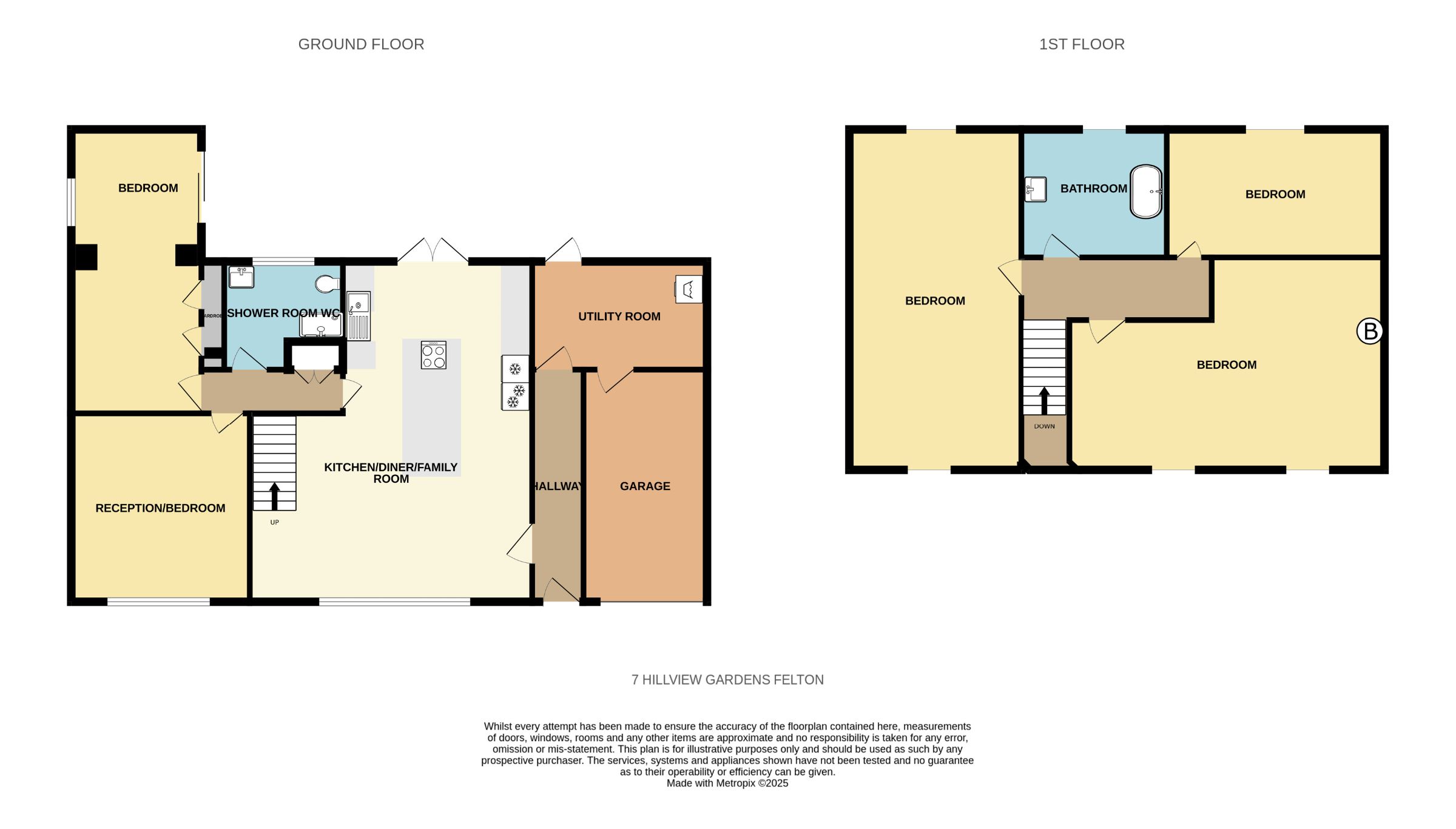 7 Hillview Gardens, Felton floorplan