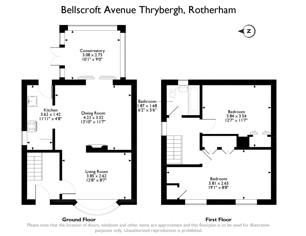 2 Bedrooms End terrace house for sale in Bellscroft Avenue, Thrybergh, Rotherham S65