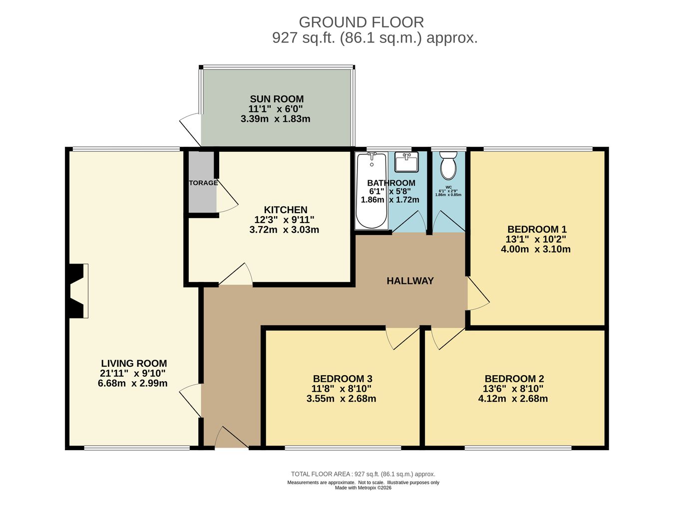 30, Cedar Drive, Wimborne floorplan