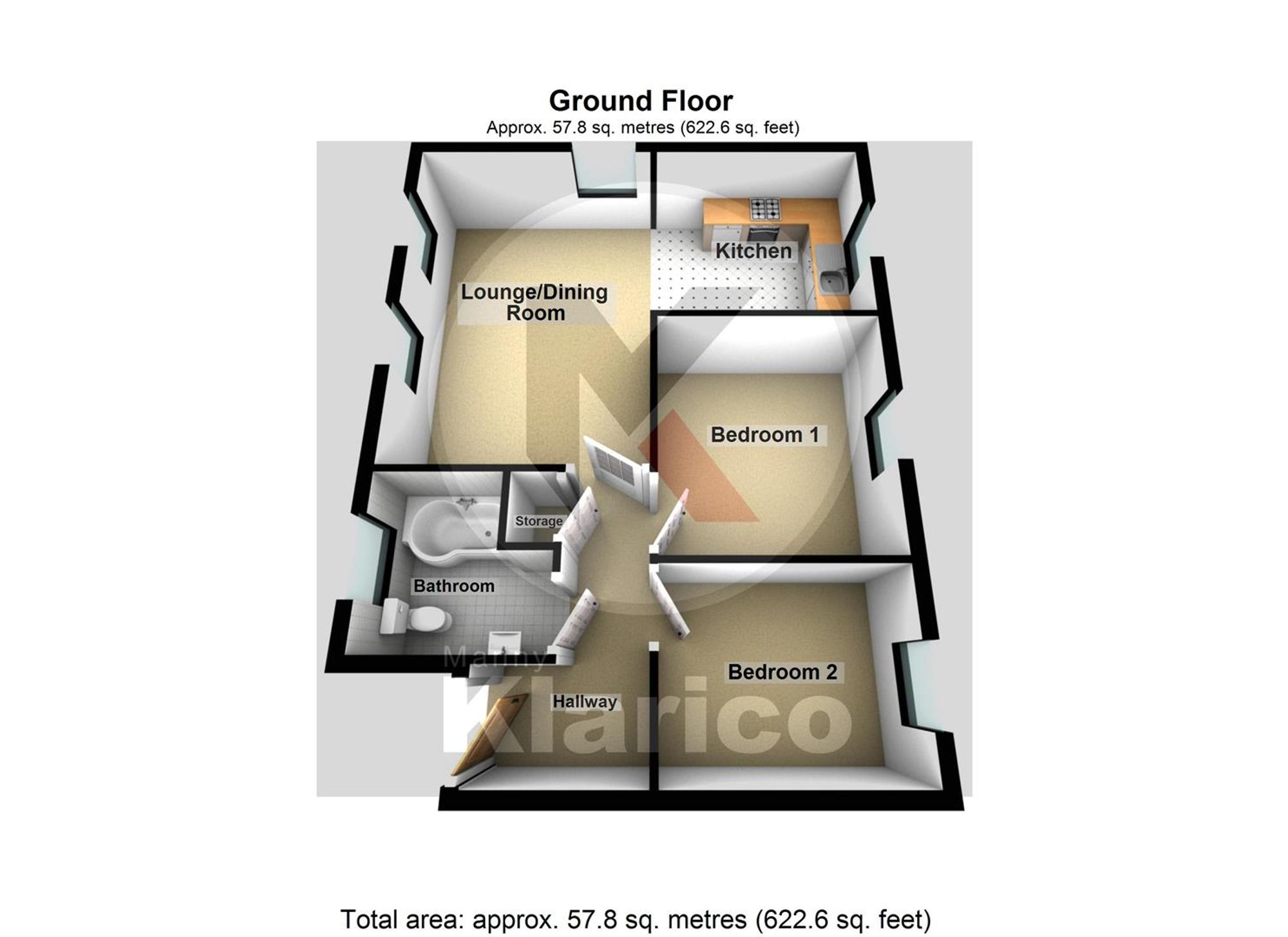 Flat 3, 99 Welby Road, Birmingham floorplan