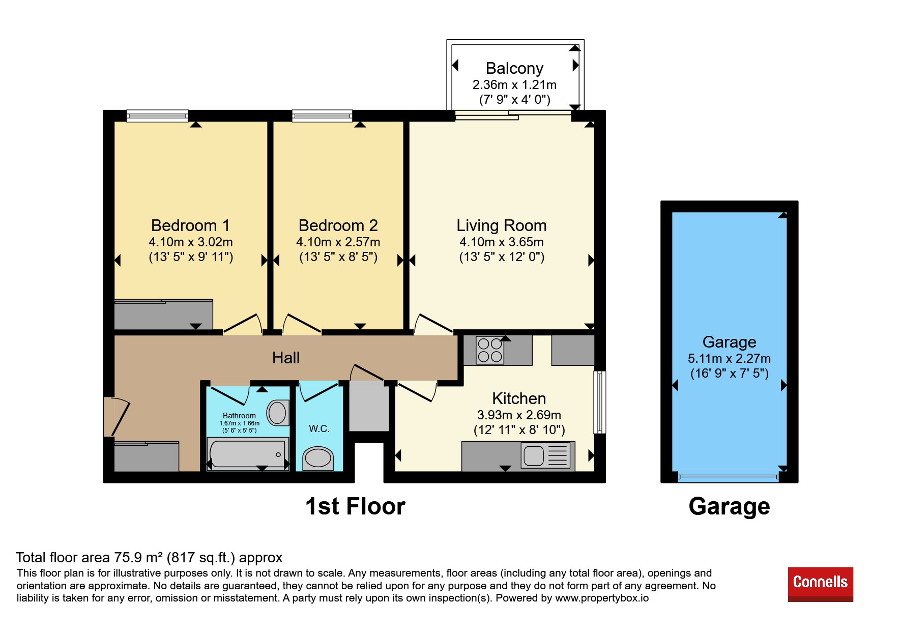 11, St. James Court, 7, Owls Road, Bournemouth floorplan