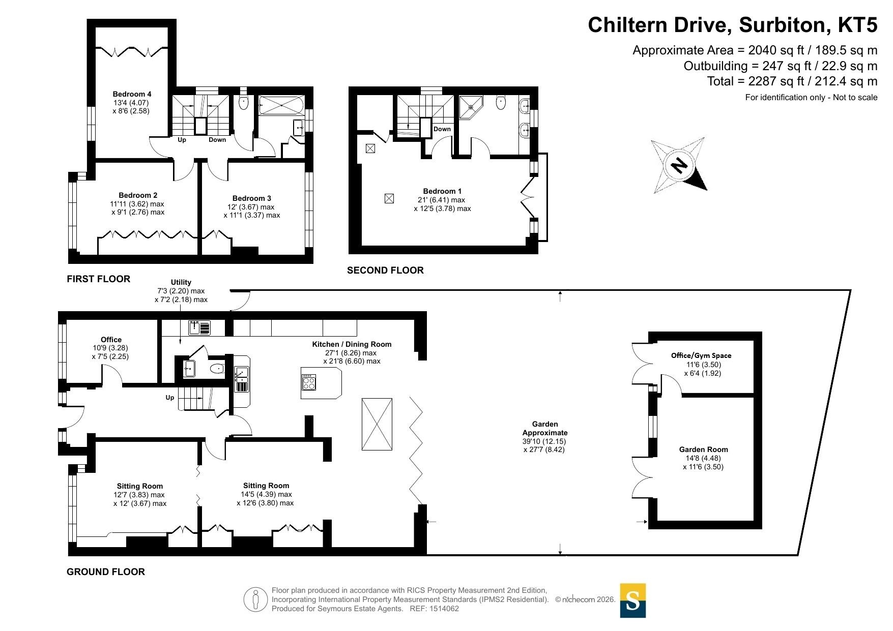 41, Chiltern Drive, Surbiton floorplan