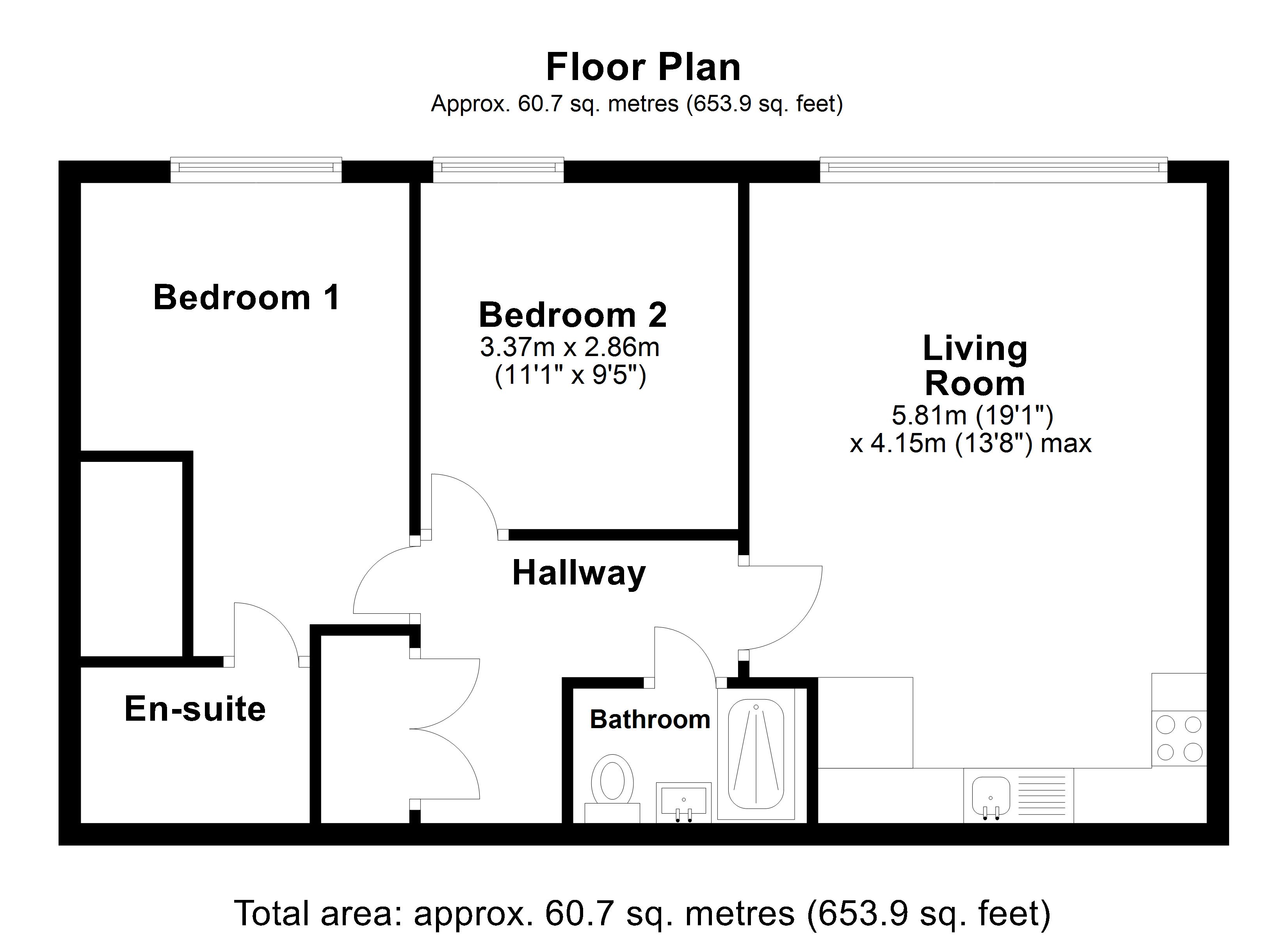 49, Roosevelt Apartments, 1, Lexington Gardens, West Midlands floorplan