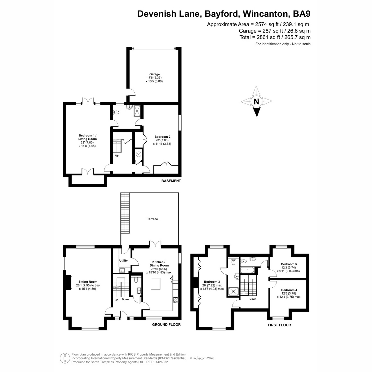 3 Langham Place, Devenish Lane, Wincanton floorplan