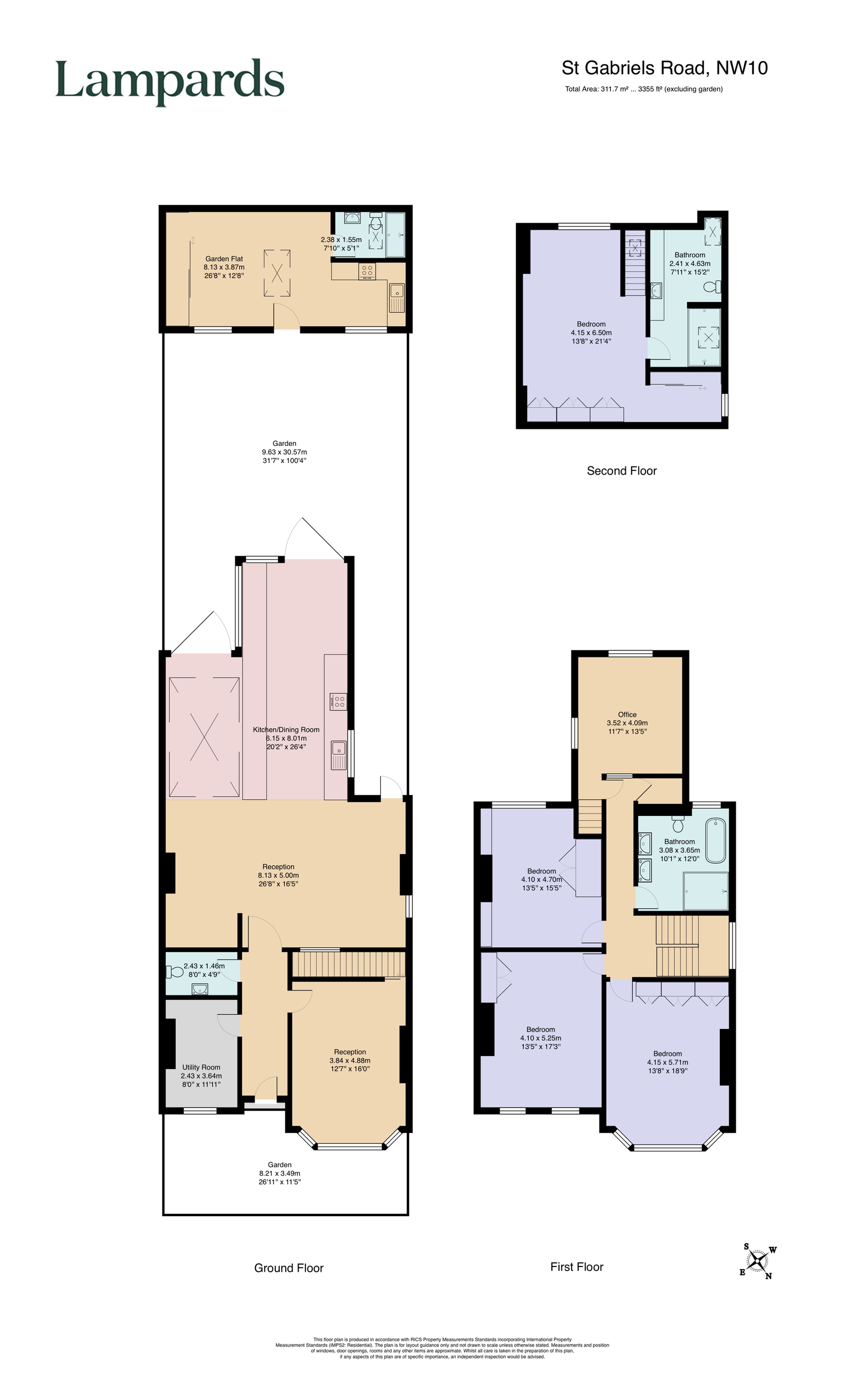 87, St. Gabriels Road, London floorplan