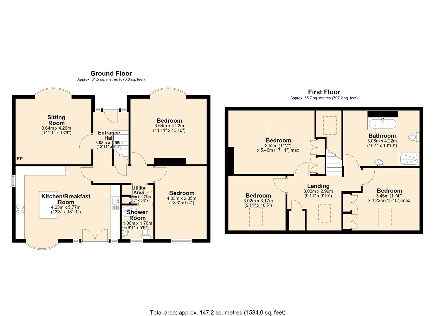 Gregley, Ashford Road, Bakewell floorplan