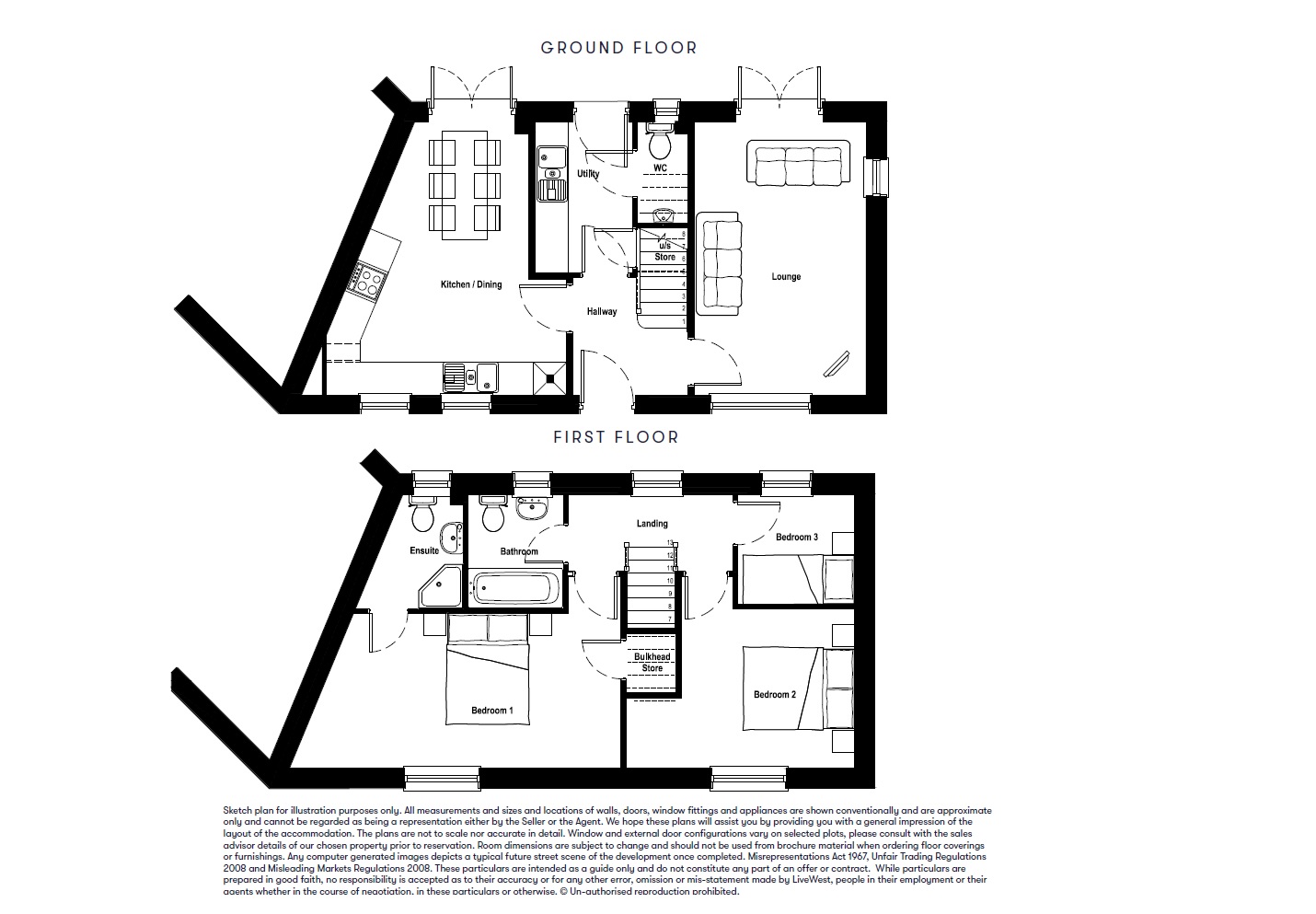 3 Bedrooms Semi-detached house for sale in Lucombe Park, Uffculme, Cullompton EX15