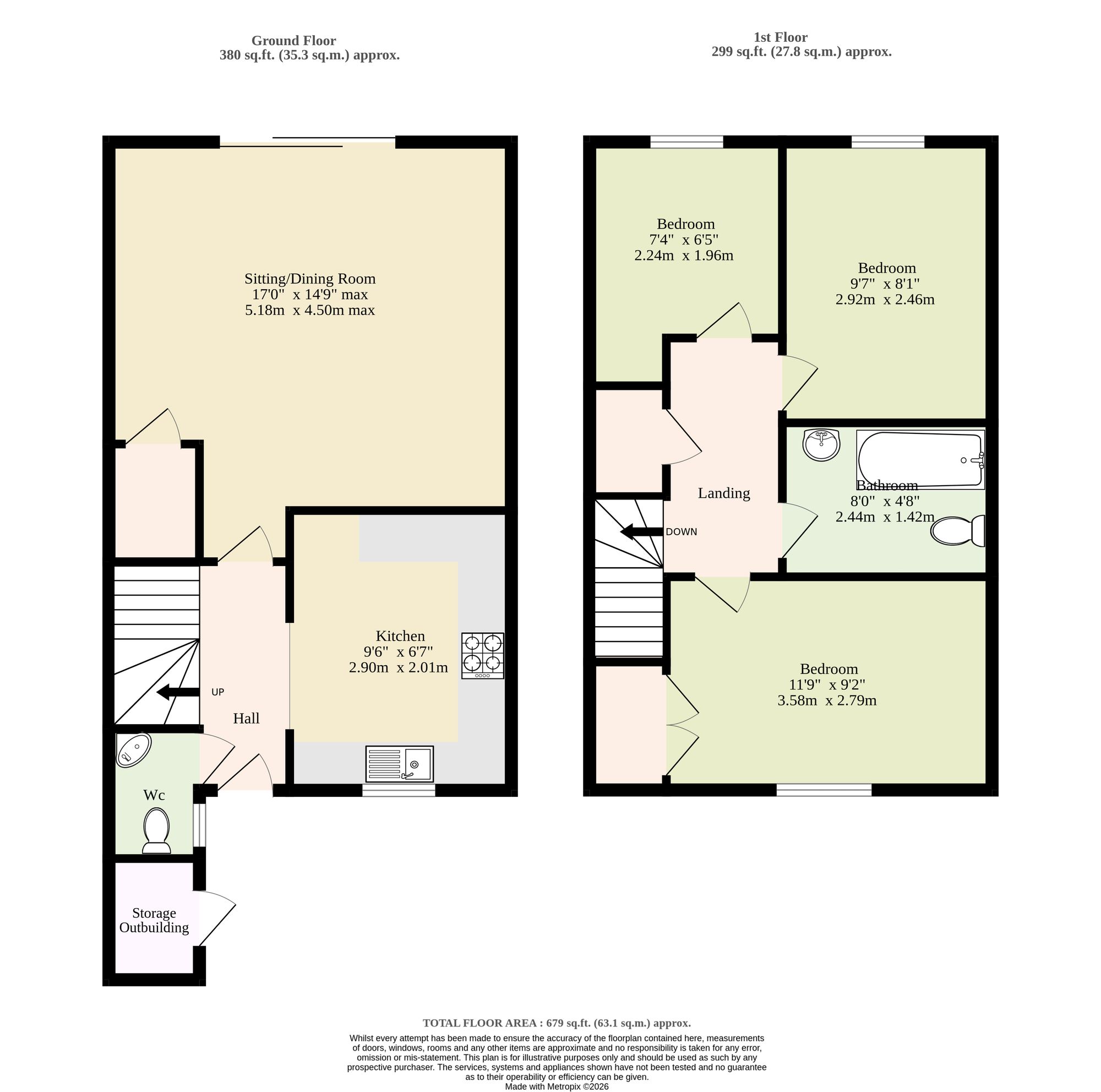 45 Geneva Walk, Dereham floorplan