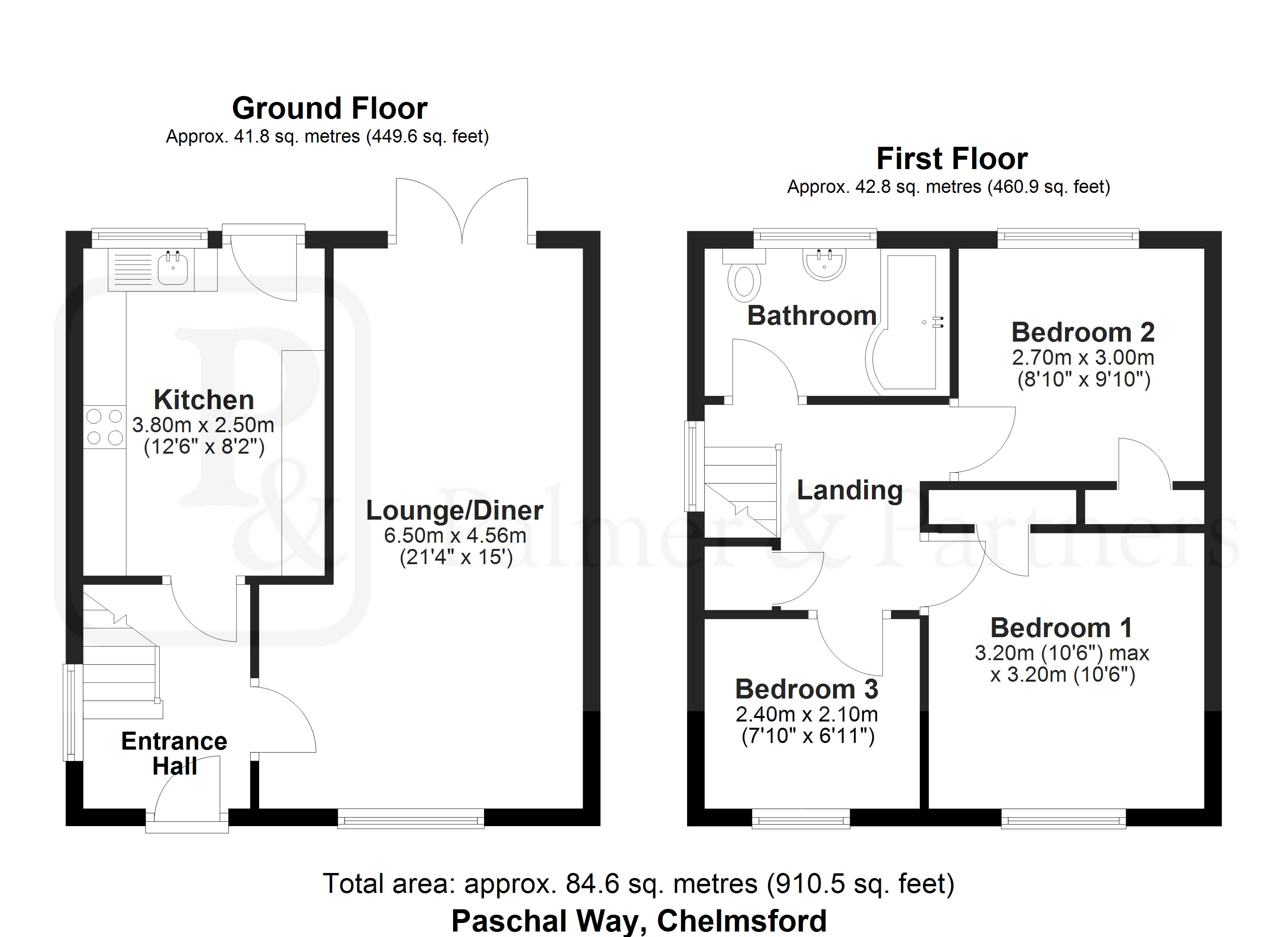 17, Paschal Way, Essex floorplan