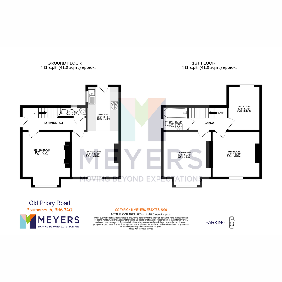 26, Old Priory Road, Bournemouth floorplan