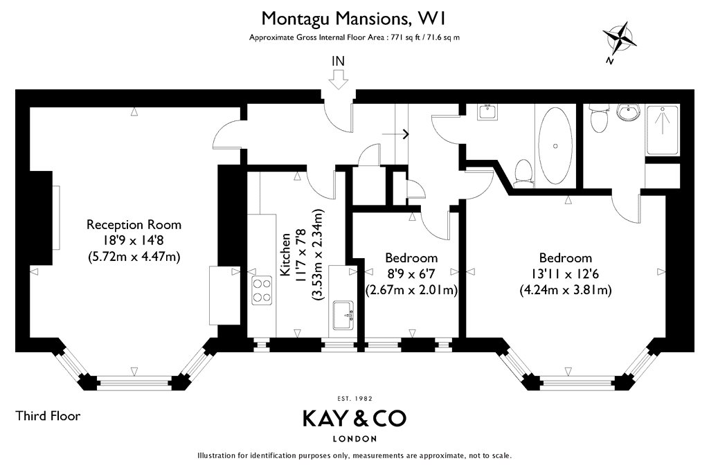 2 Bedrooms Flat to rent in Montagu Mansions, Marylebone W1U