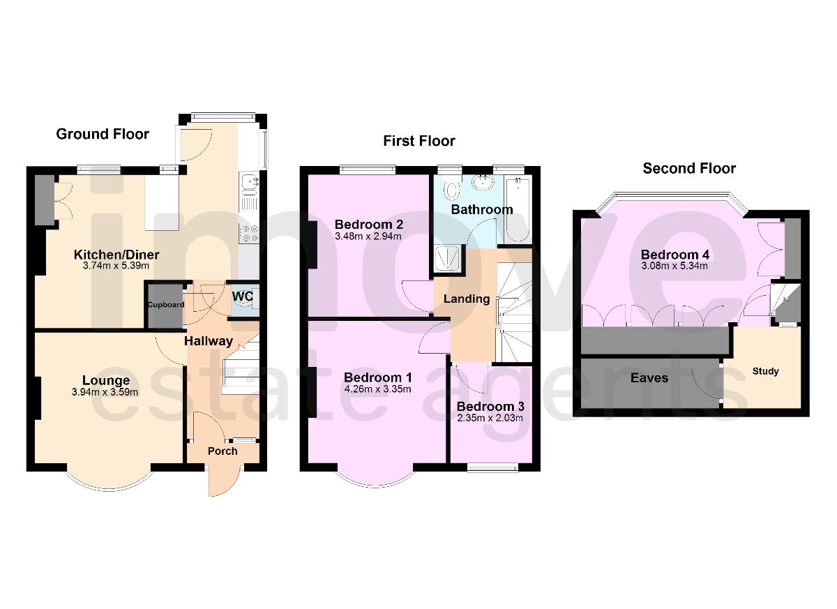46 Clifton Grove, Paignton floorplan