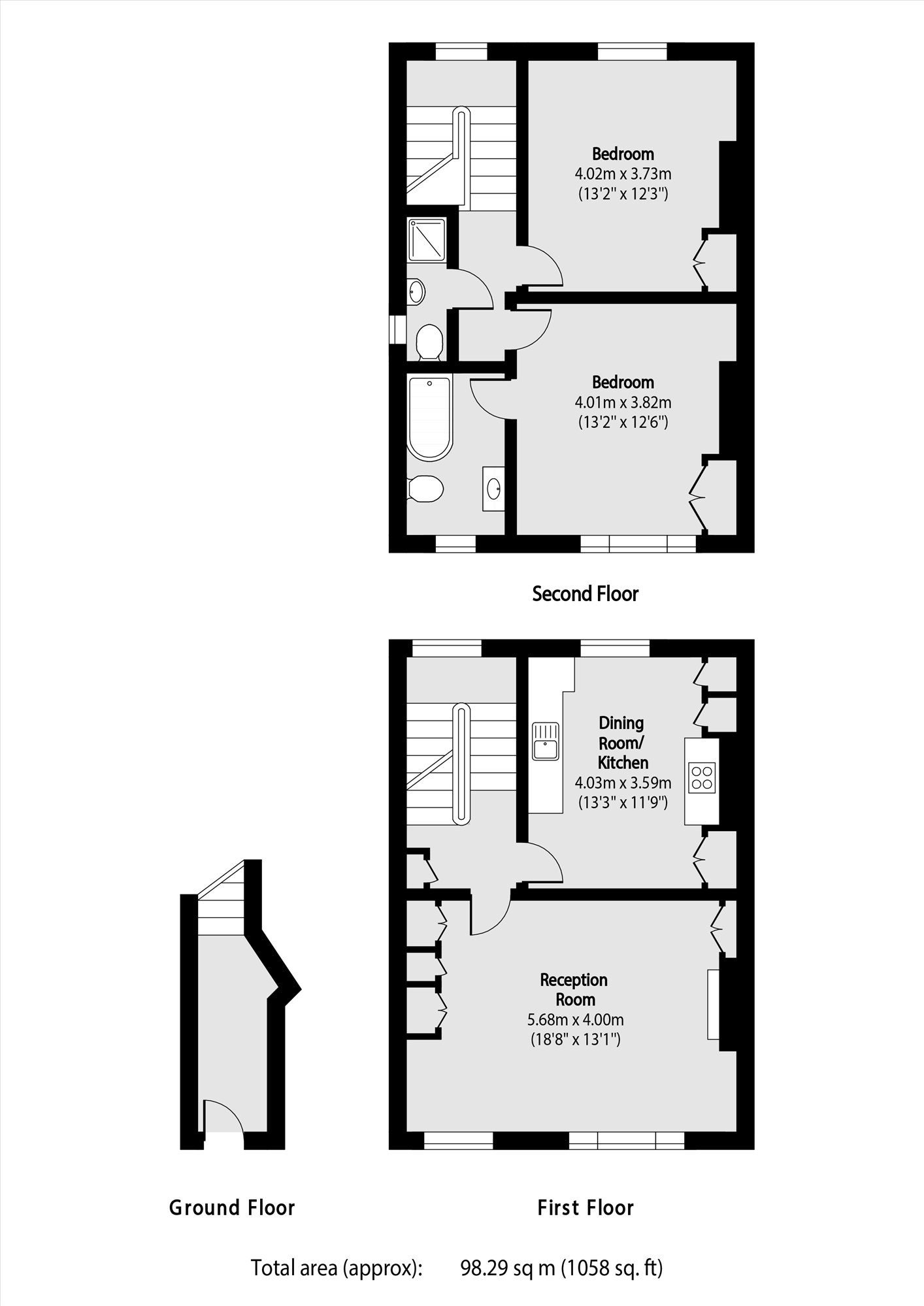 2b, Fernhead Road, LONDON floorplan