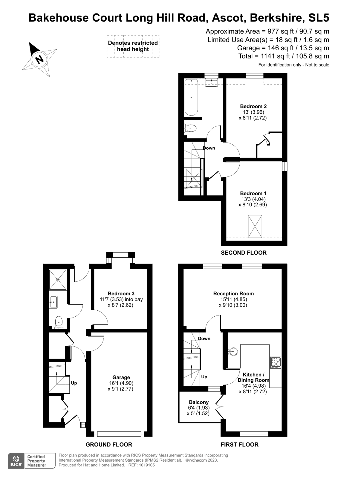 3 Bakehouse Court,, Long Hill Road, Berkshire floorplan
