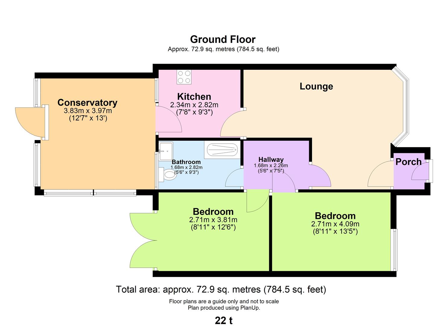 22, Turrell Drive, Lowestoft floorplan