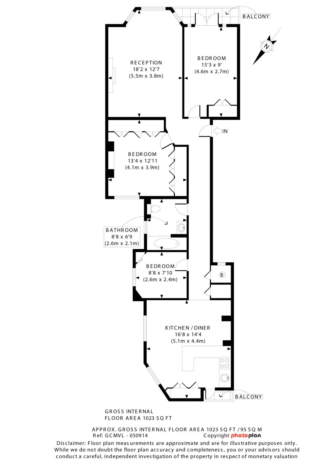 3 Bedrooms Flat to rent in Elgin Mansions, Elgin Avenue, London W9