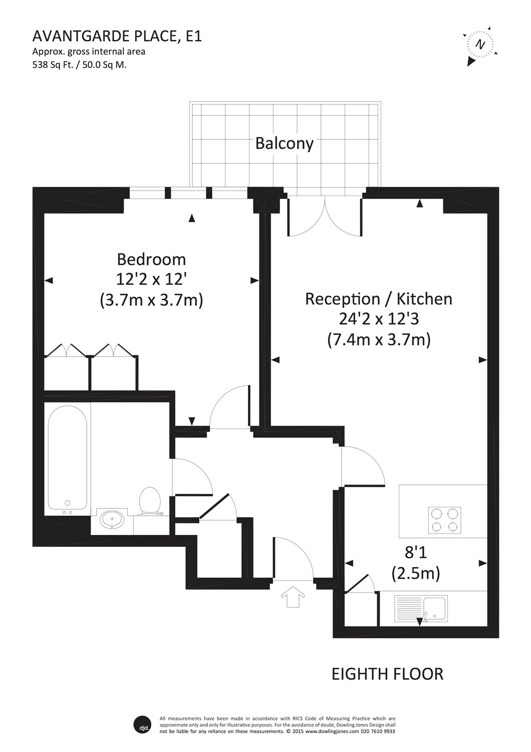 1 Bedrooms Flat to rent in Avantgarde Tower, 1 Avantgarde Place, London E1