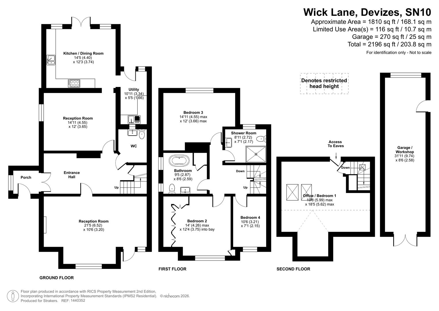 Kirkee, Wick Lane, Devizes floorplan