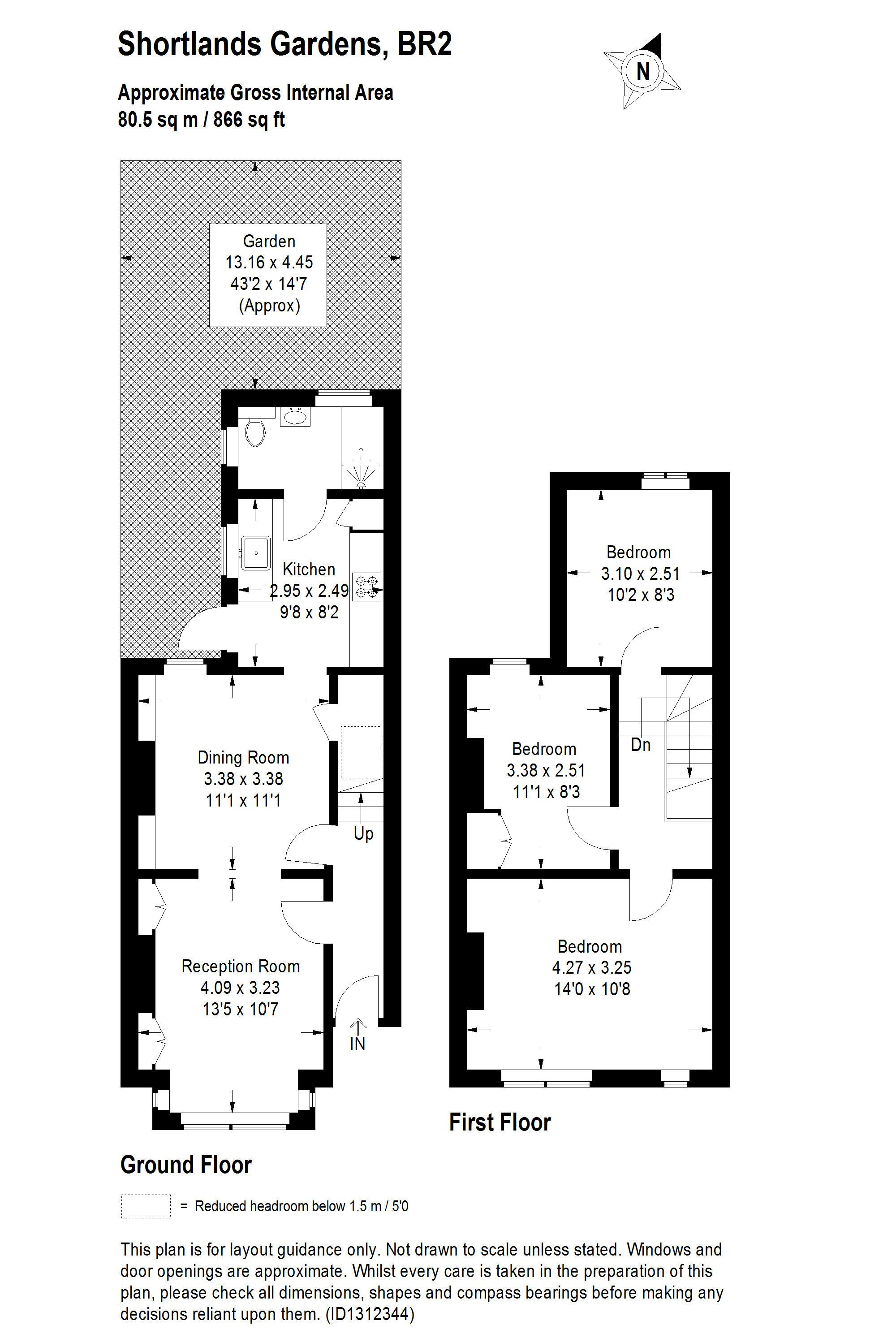 15, Shortlands Gardens, Bromley floorplan