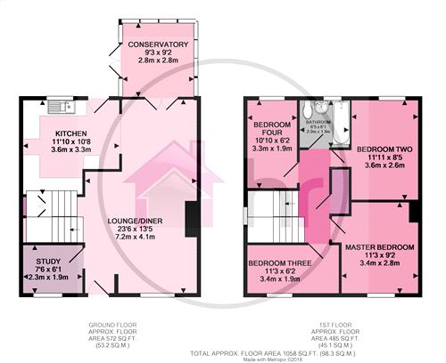 4 Bedrooms Semi-detached house for sale in Monarch Road, Eaton Socon, St Neots, Cambridgeshire PE19