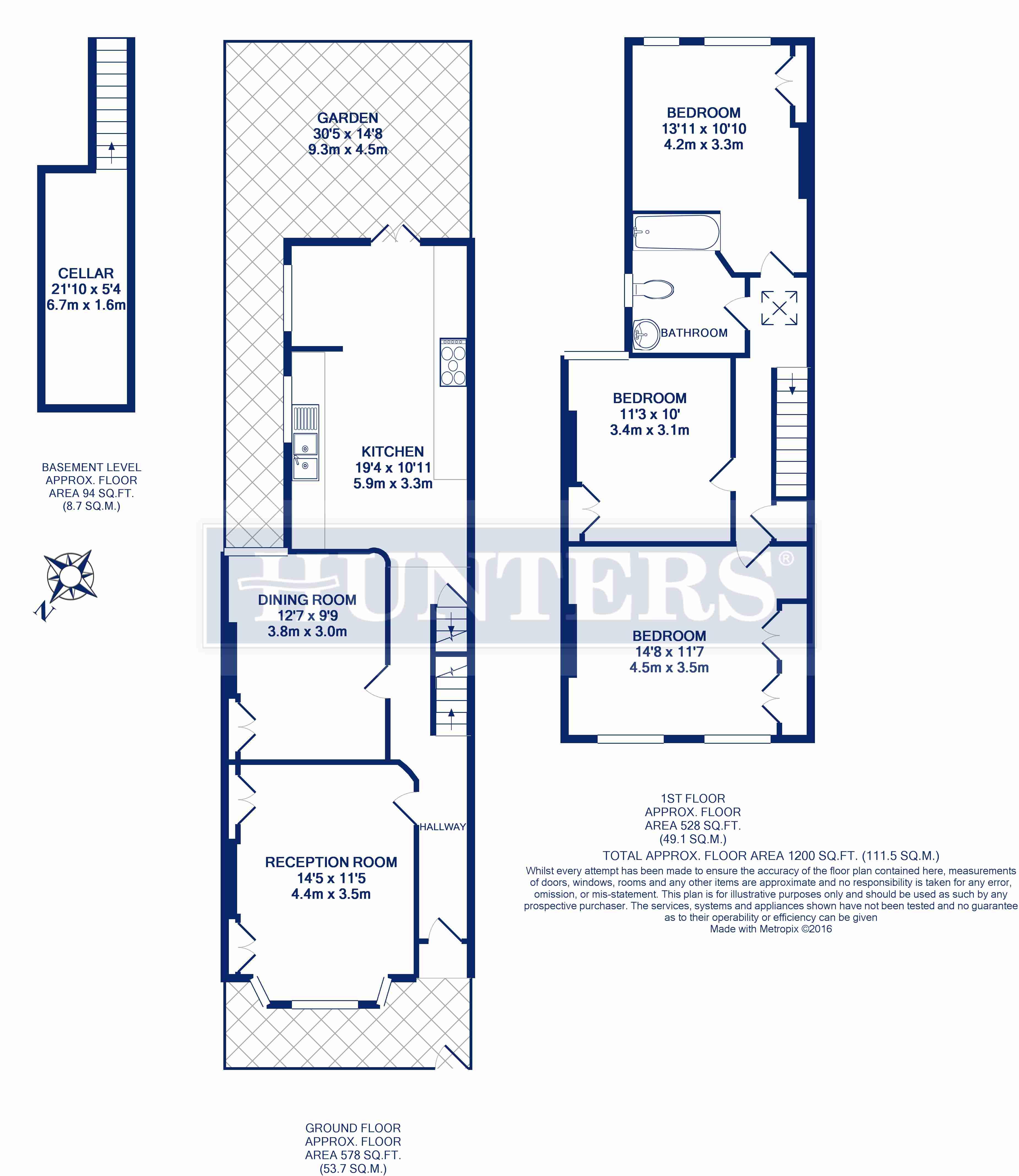 3 Bedrooms  to rent in Reedholm Villas, London N16