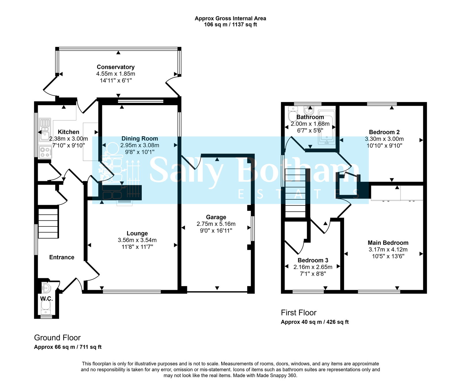 4, Wolds Rise, Matlock floorplan