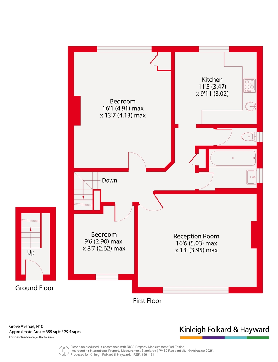 34A,, Grove Avenue, London floorplan