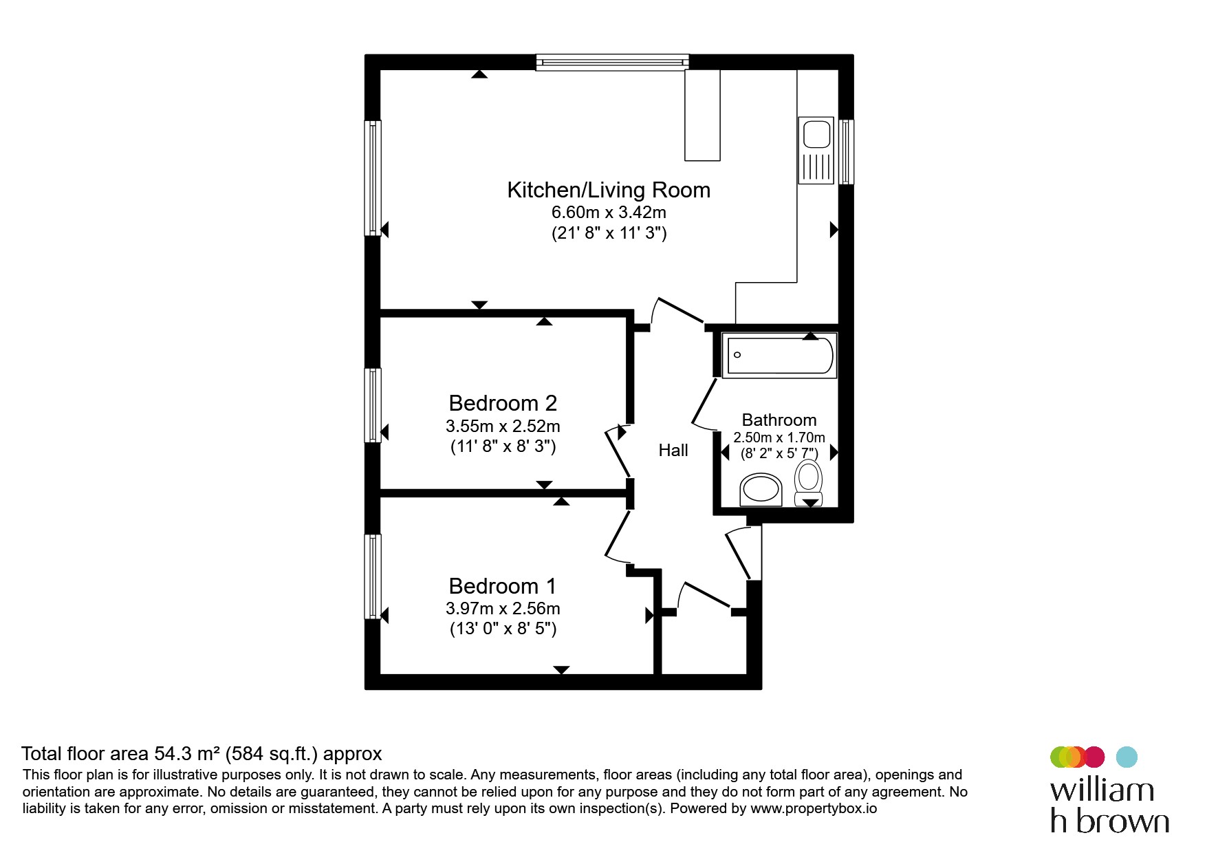 Flat 8, Sapindale, 407, Main Road, Harwich floorplan