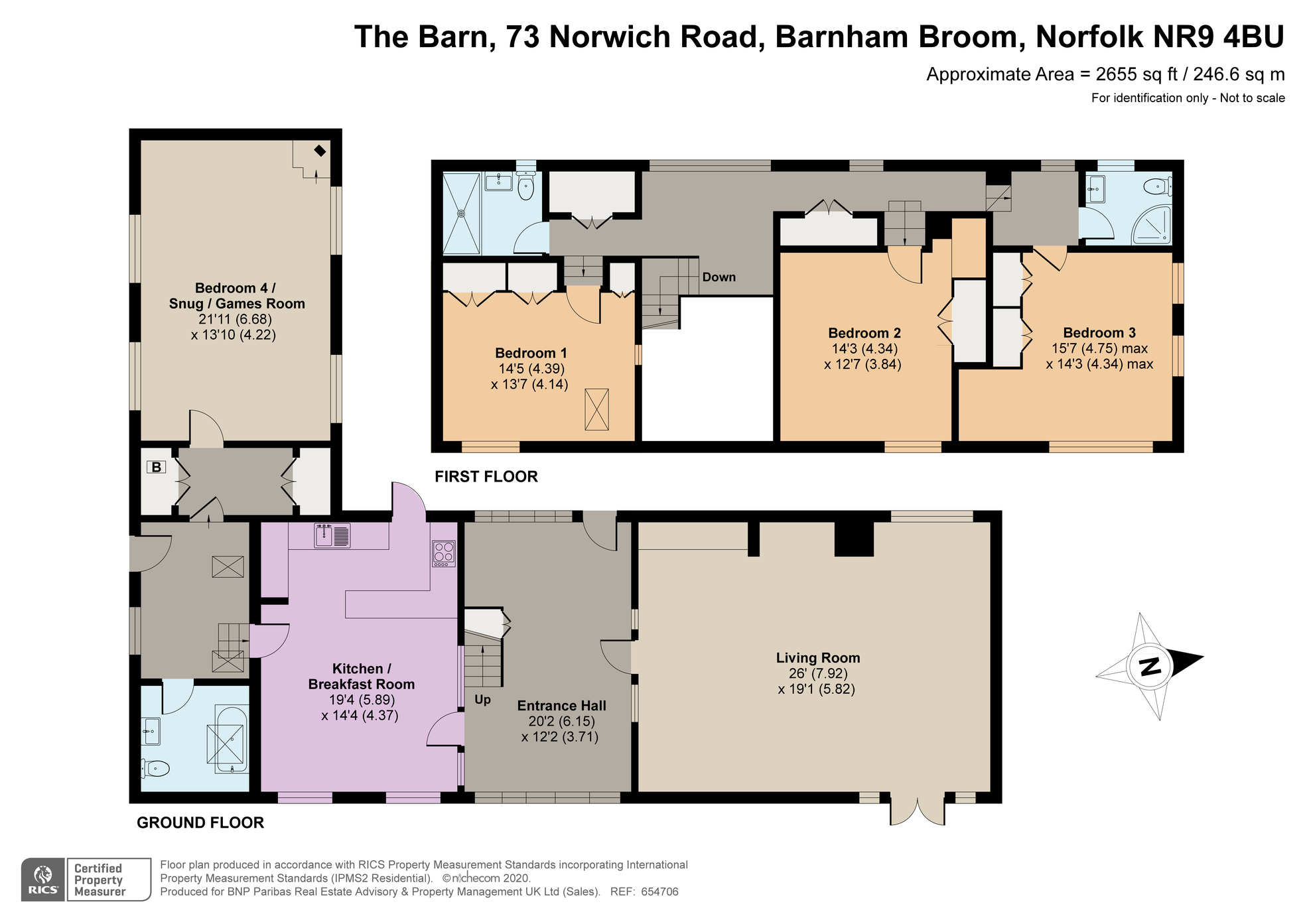 The Barn, 73, Norwich Road, Norwich floorplan