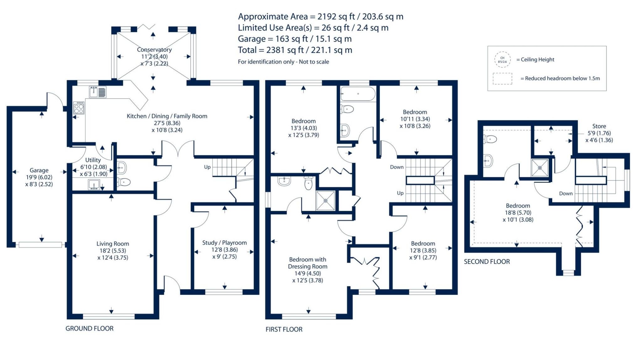 3, Curlew Grove, Camberley floorplan