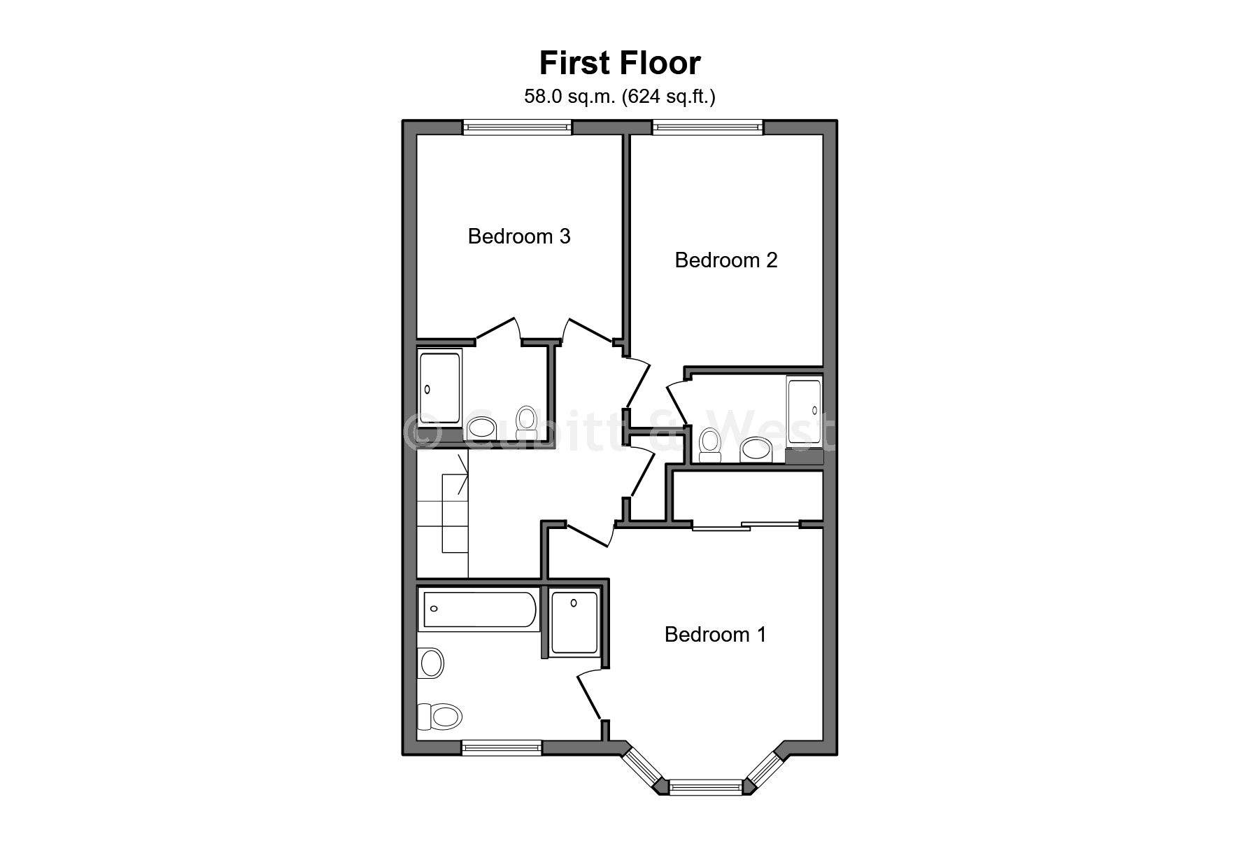 14, Horseshoe Way, Arundel floorplan