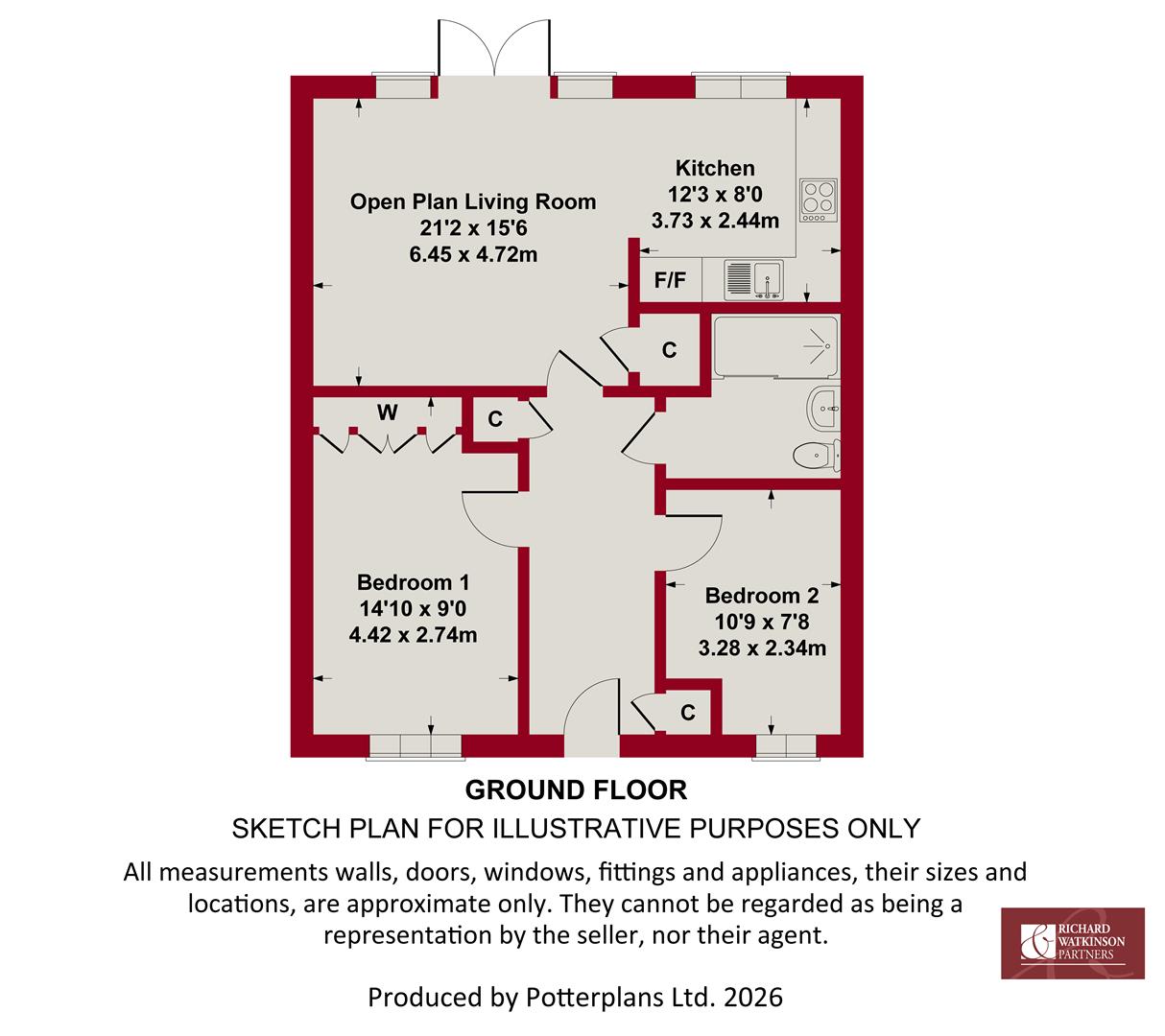 31, Cover Drive, Bottesford floorplan