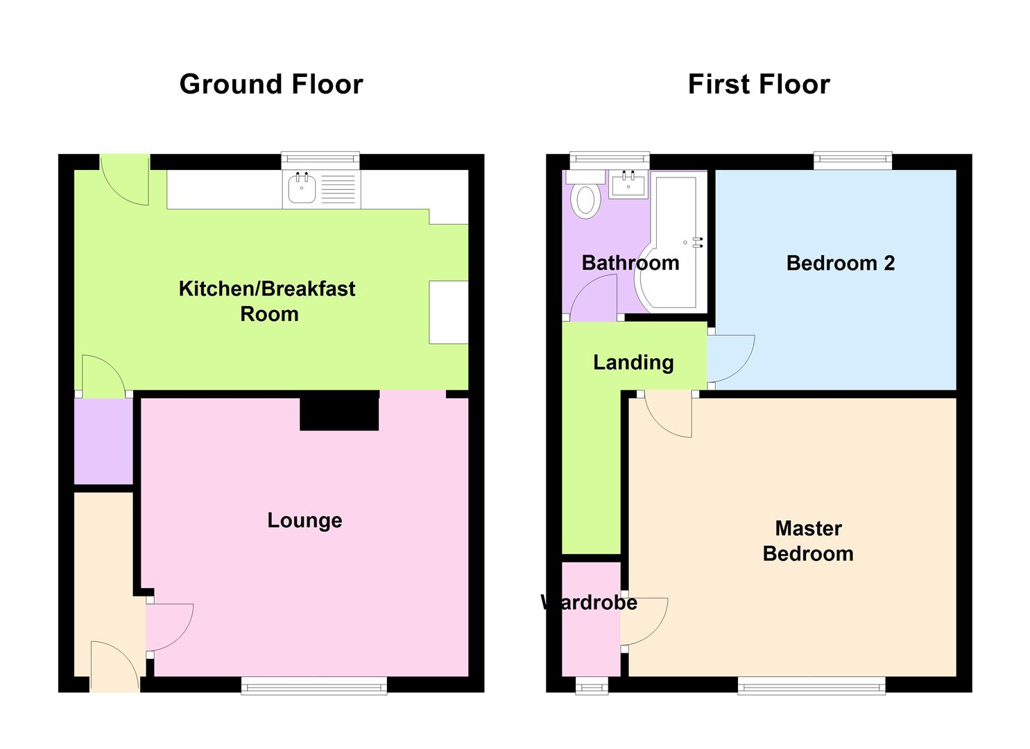 2 Bedrooms Terraced house to rent in Cardiff Place, Bassingbourn, Royston SG8