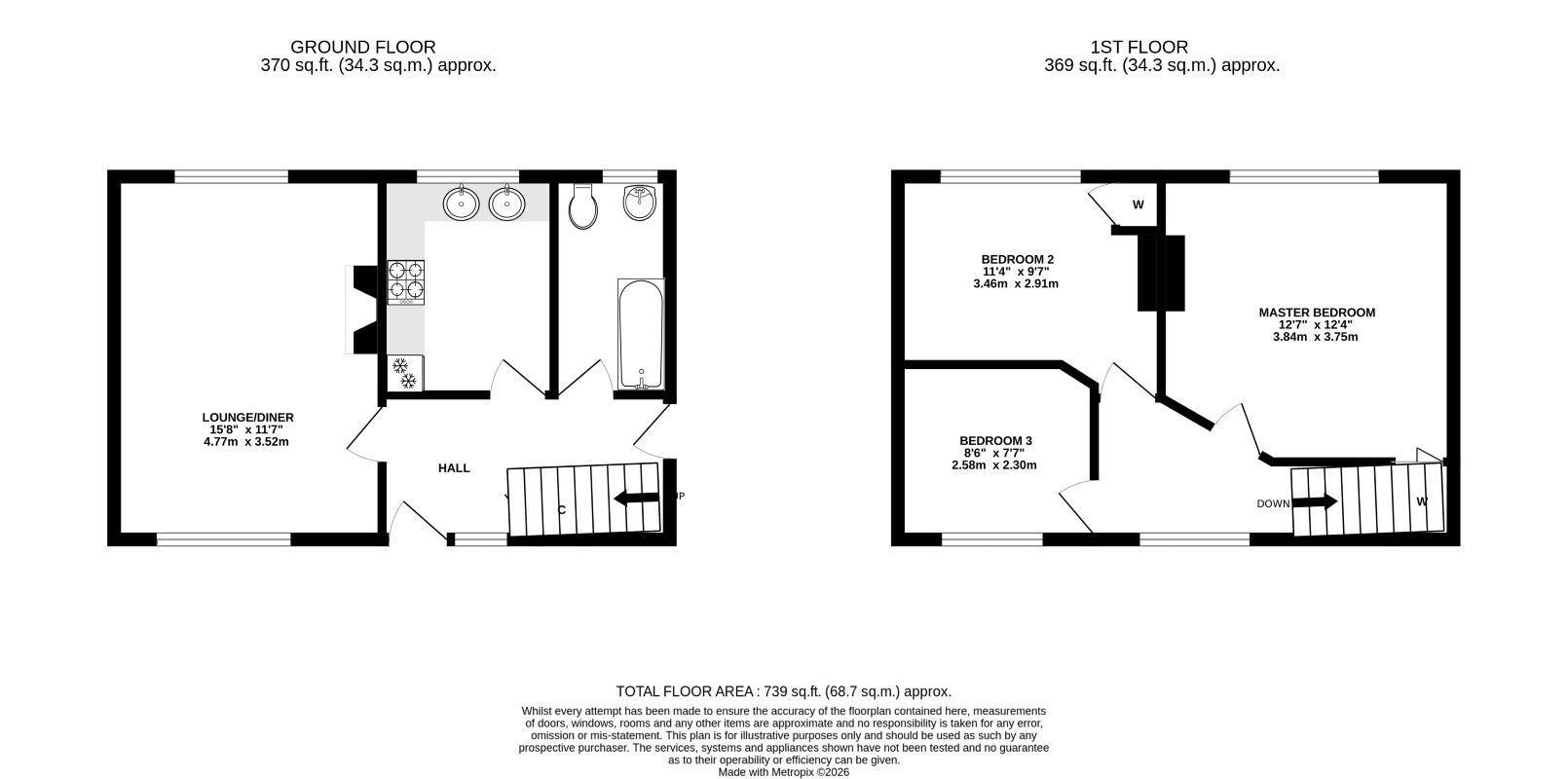 23 Peveril Close Kiveton Park, Sheffield floorplan