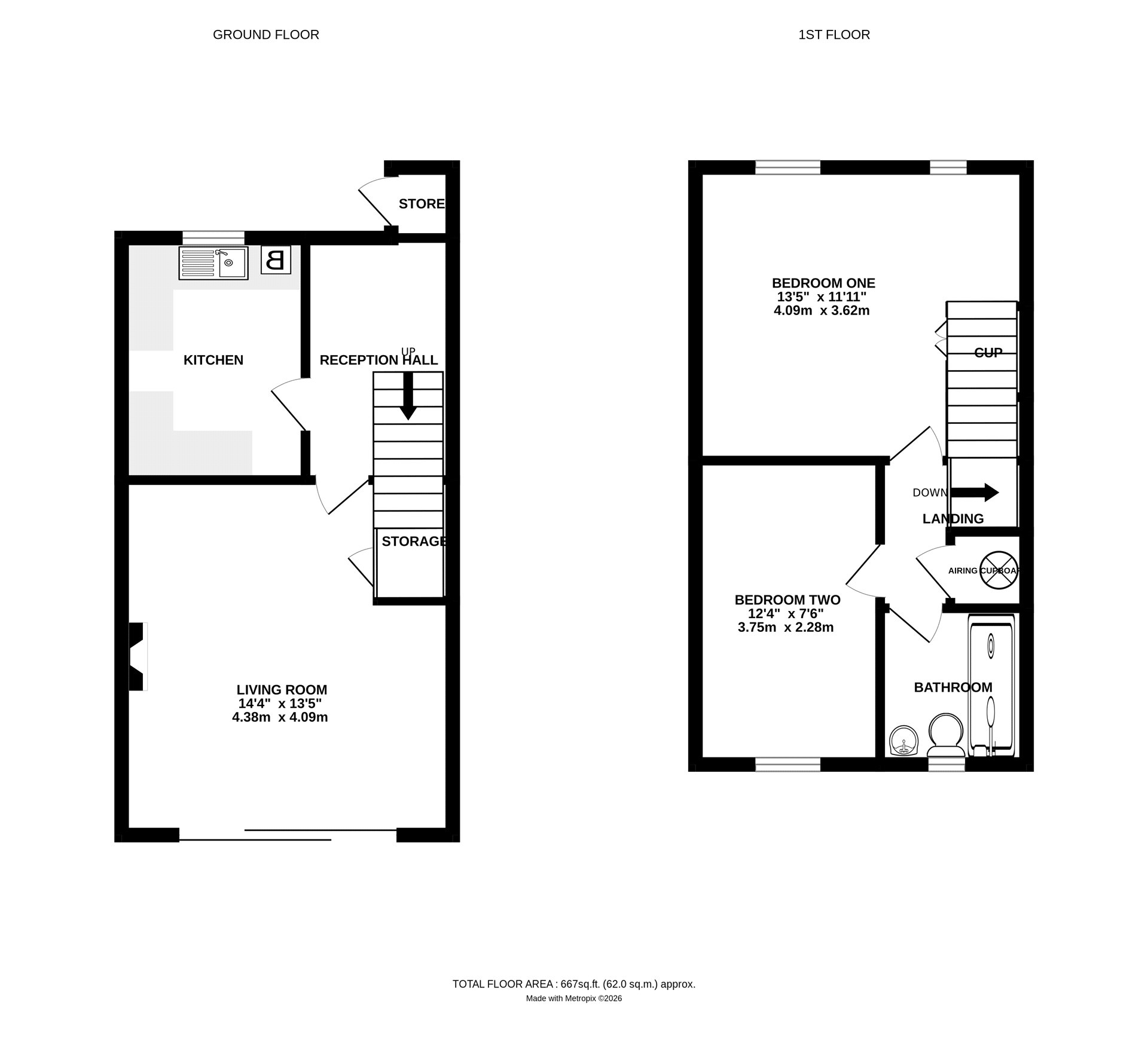 17, Chambers Close, Devon floorplan