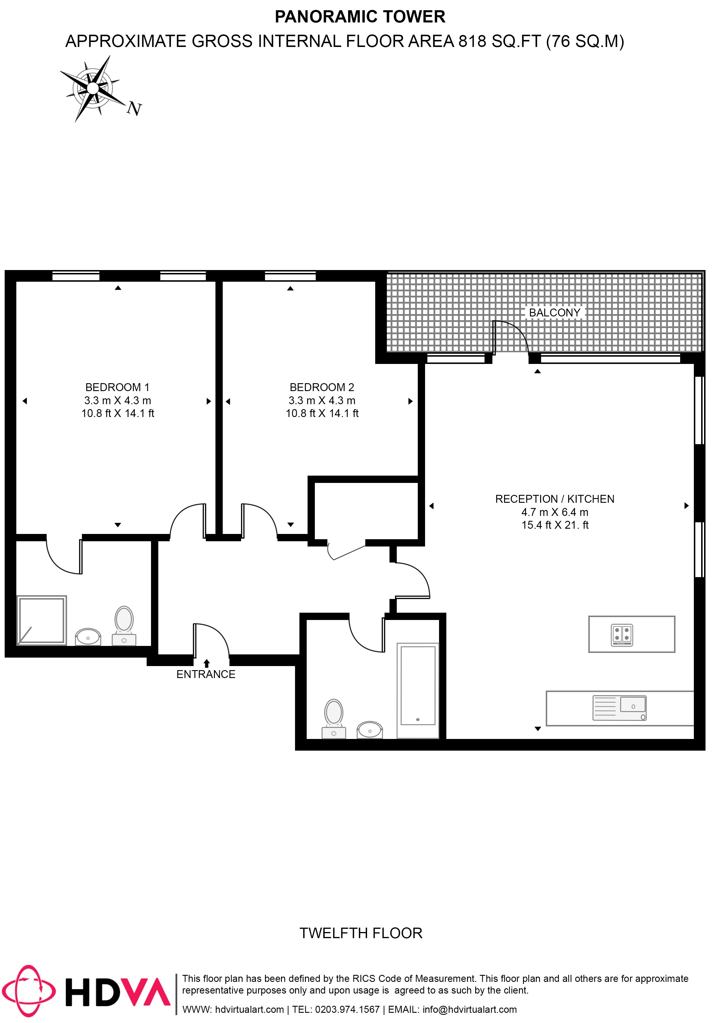 Hay Currie Street, London floorplan