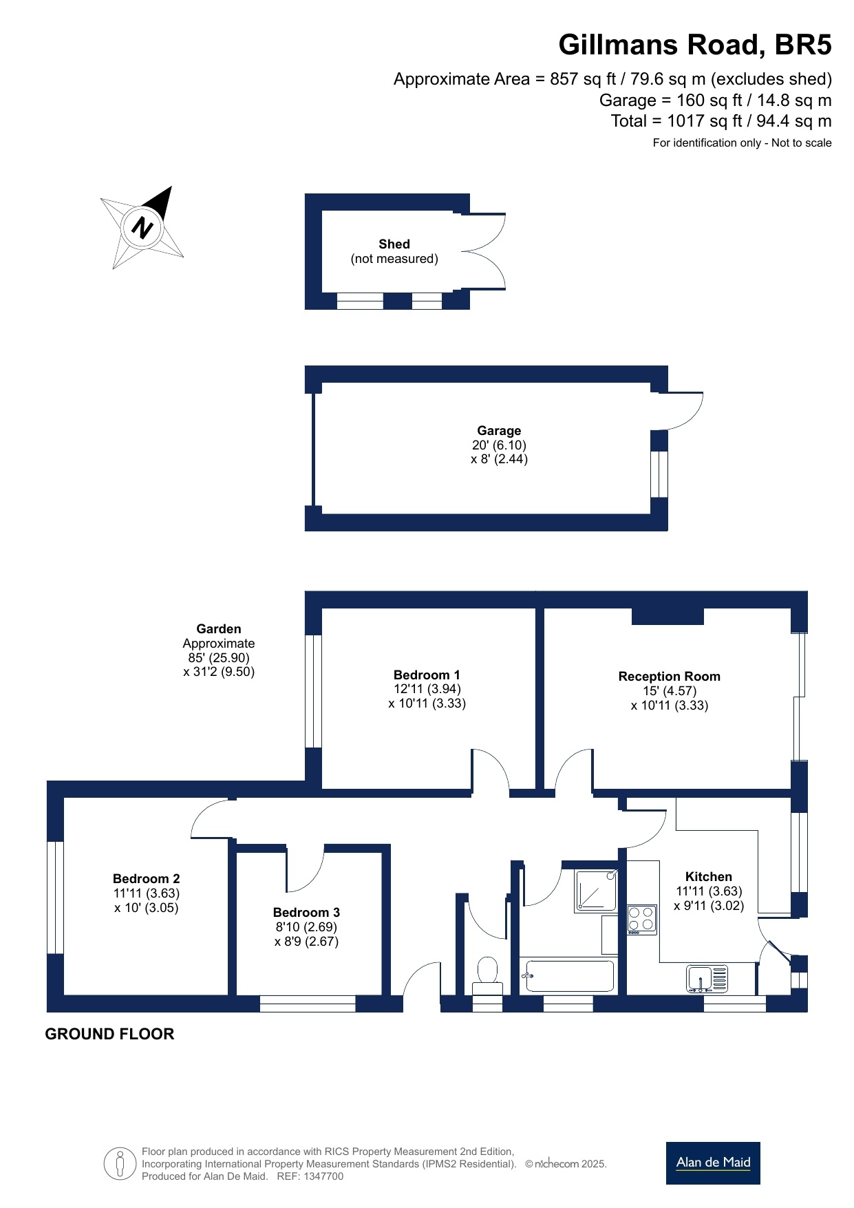 49, Gillmans Road, Orpington floorplan